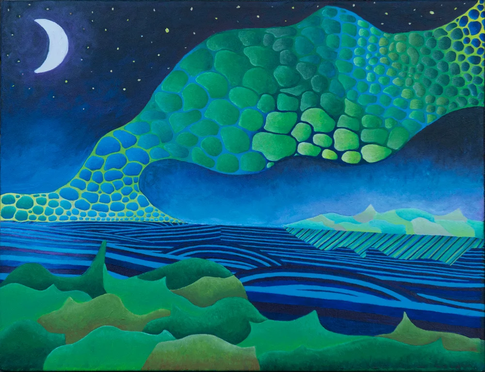 Nightly Movements, 2015 Acrylic on canvas 15x20