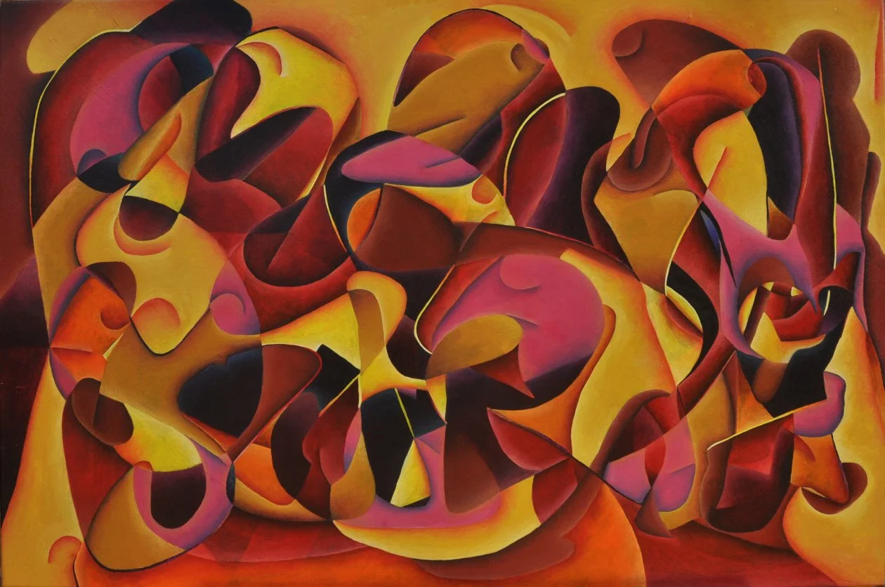  Abstract Orgasm  Acrylic on canvas  24” x 36”  SOLD 