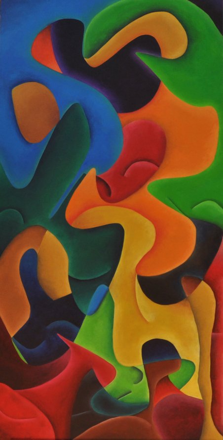  The Sleeper  Acrylic on canvas  48” x 24” 