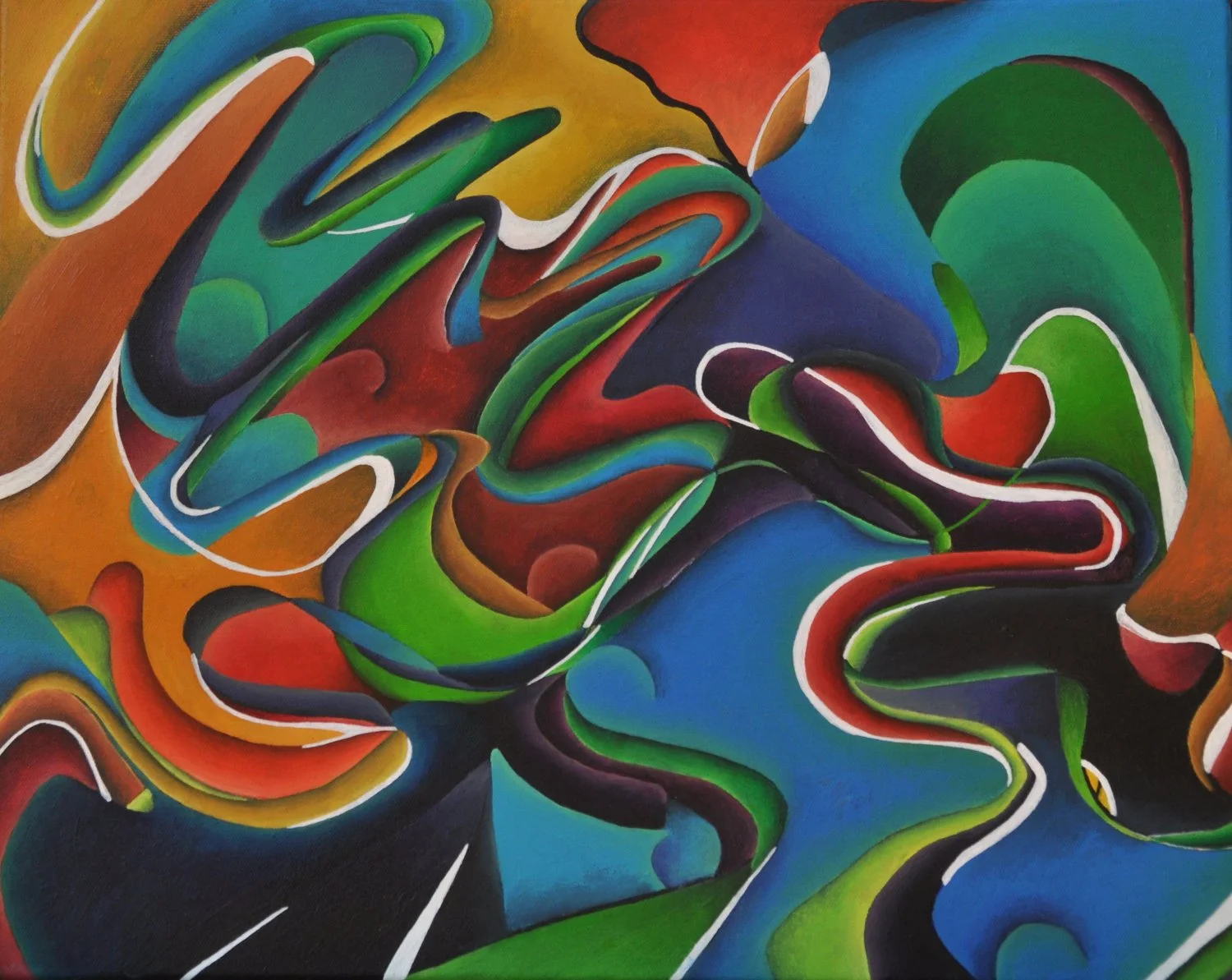  Silhouette  Acrylic on canvas  16x20”   