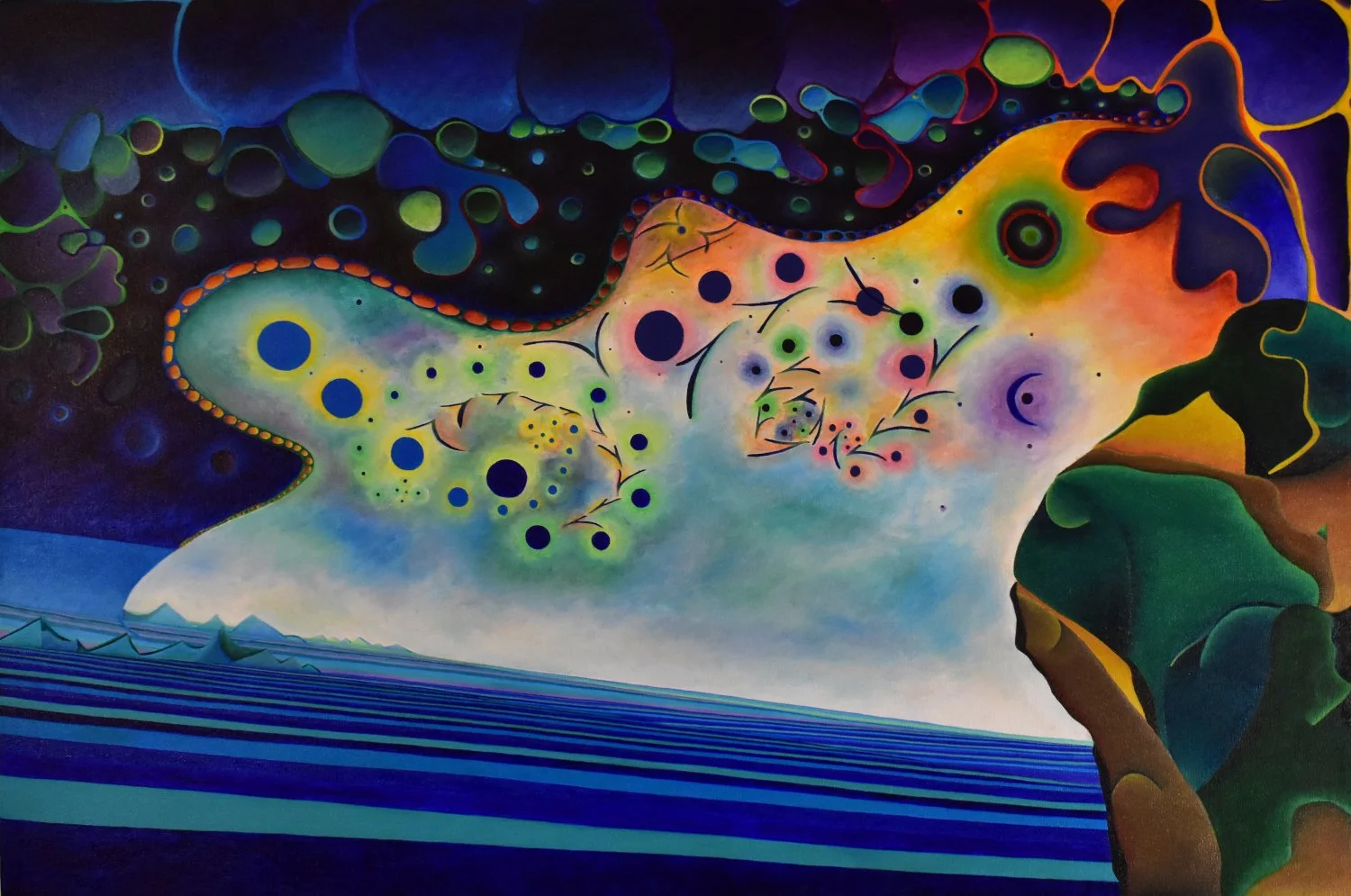  Exploration Of The Vast  Acrylic on canvas  24”x36” 