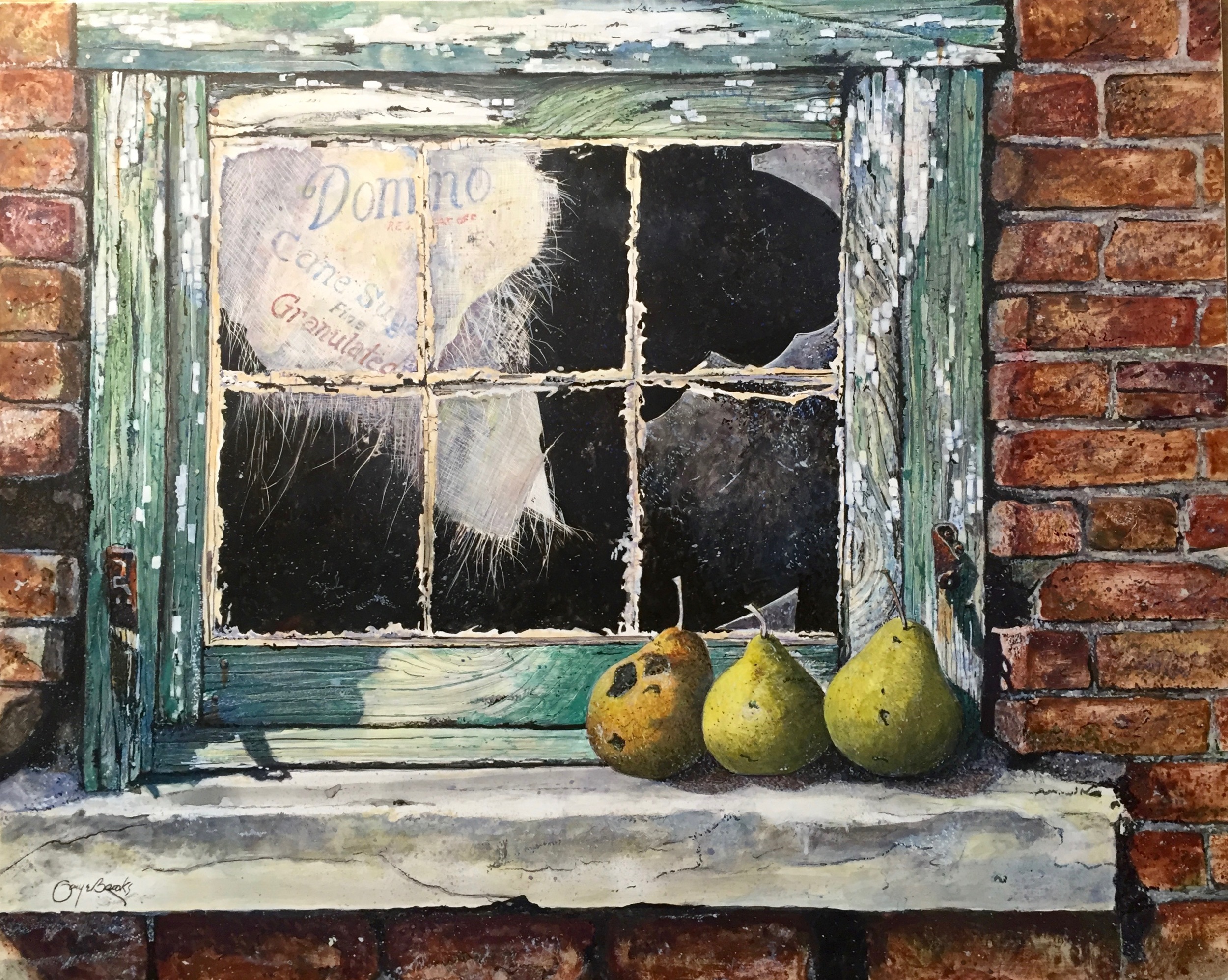 "Pears on Sill"
