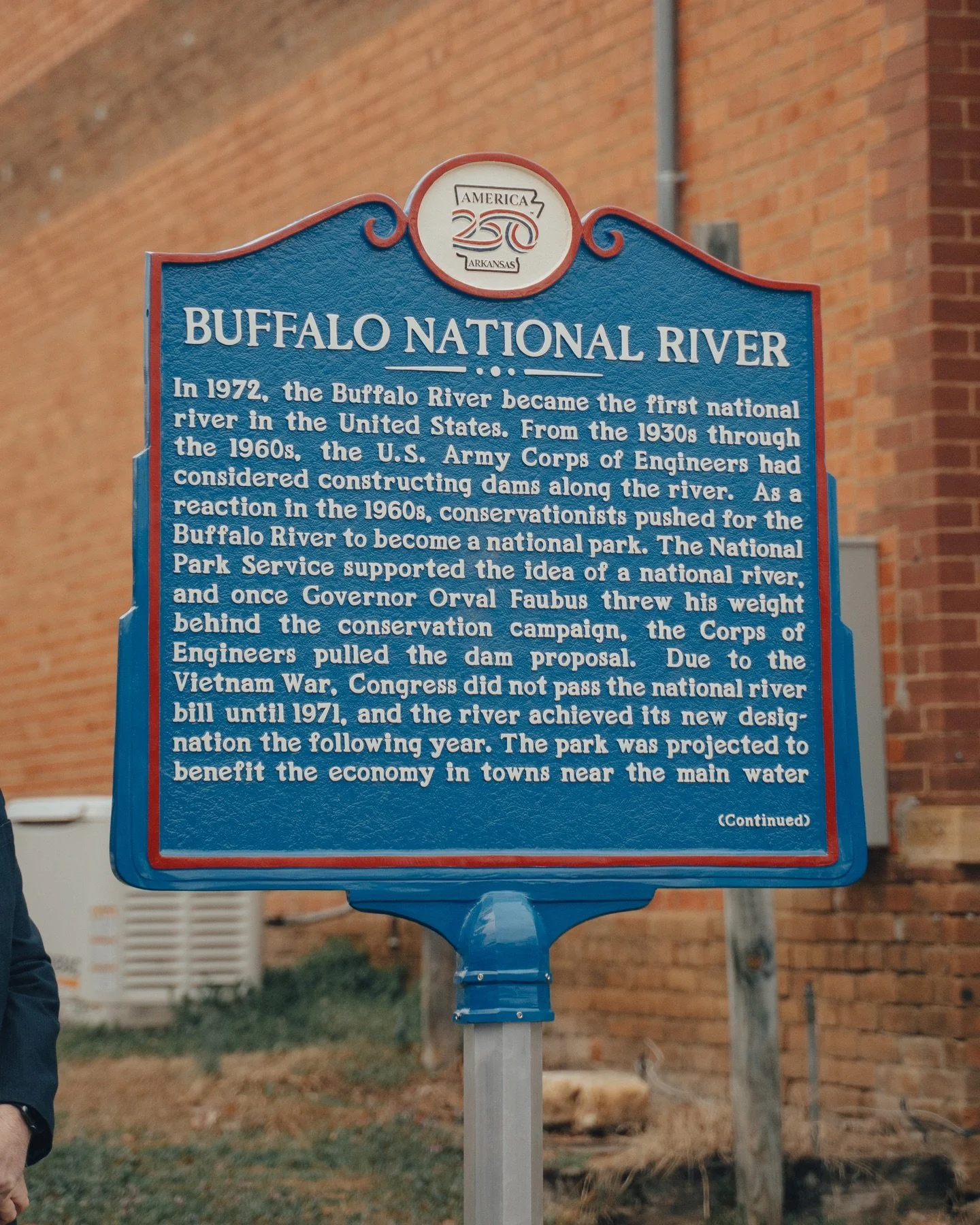 Today was the Arkansas 250 Historical Marker Dedication for the Buffalo National River at the Gilbert General Store! The Arkansas 250 Commission has selected eleven locations across the state to receive special commemorative markers recognizing their