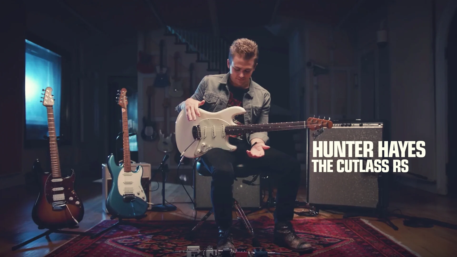 Hunter Hayes plays the Ernie Ball Music Man: Cutlass RS Guitar
