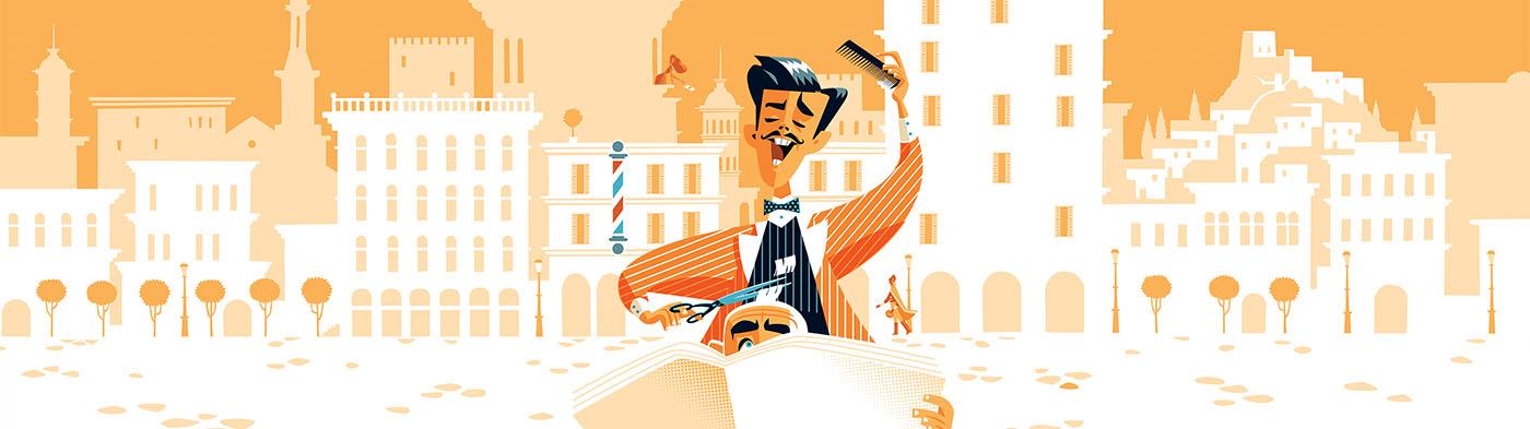 Seville cityscape for web banner.