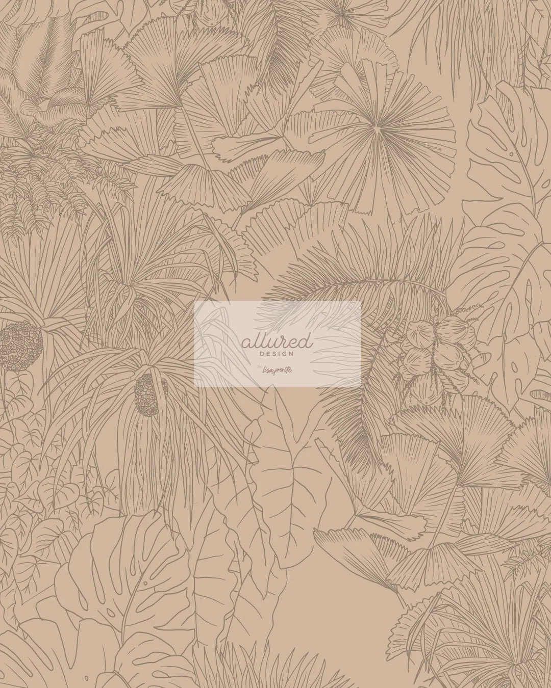 Tropical Rainforest Wall line Pattern