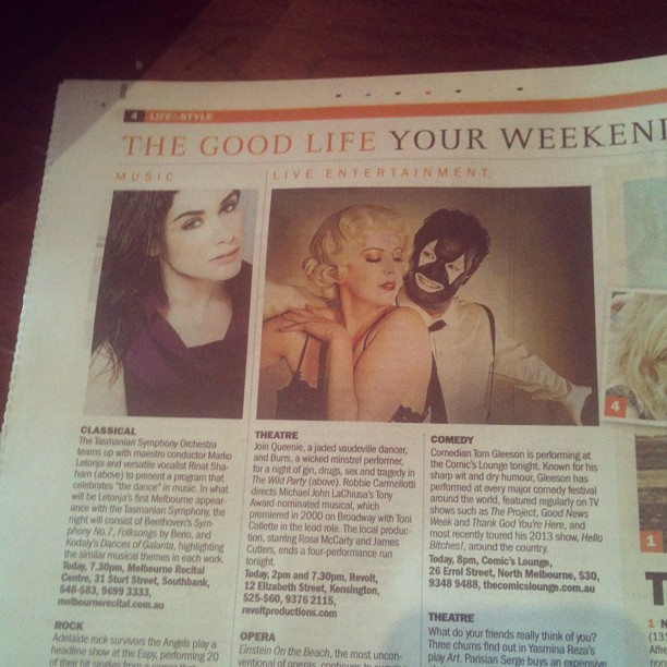 The Wild Party in The Age.