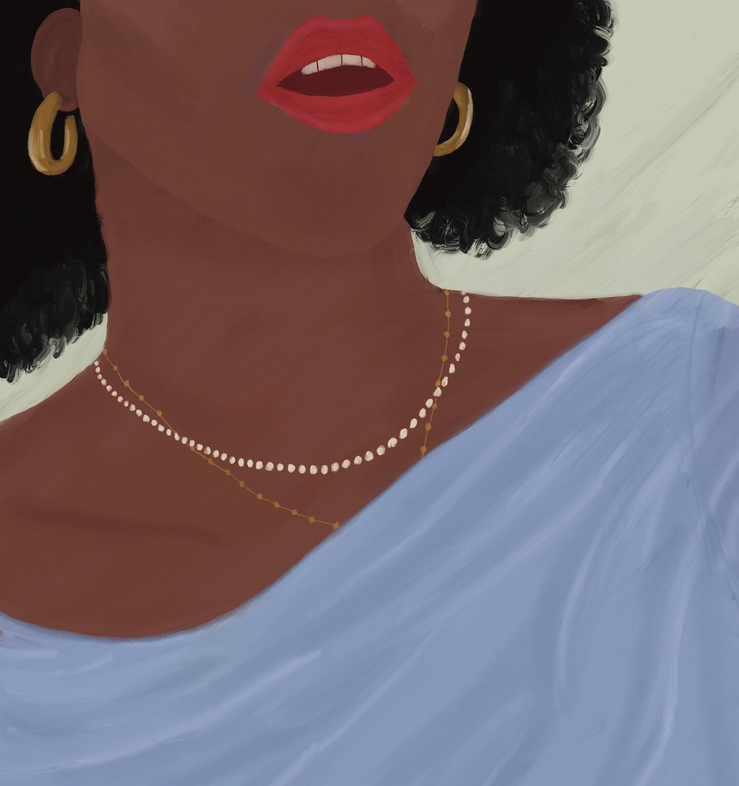 Drawing one of my friends again. #valentine #blackhistorymonth #tomythings #procreate #womenillustrators #womenillustration #lovemonth #lovemyfriends❤️ #oilpainting #mixmedia