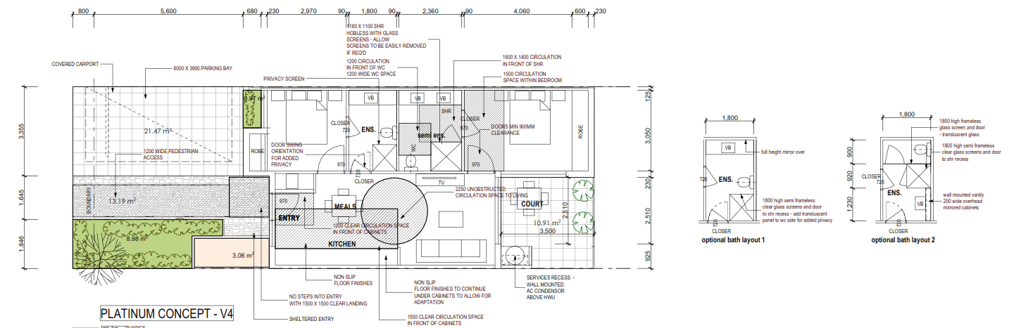 Platinum level disability design