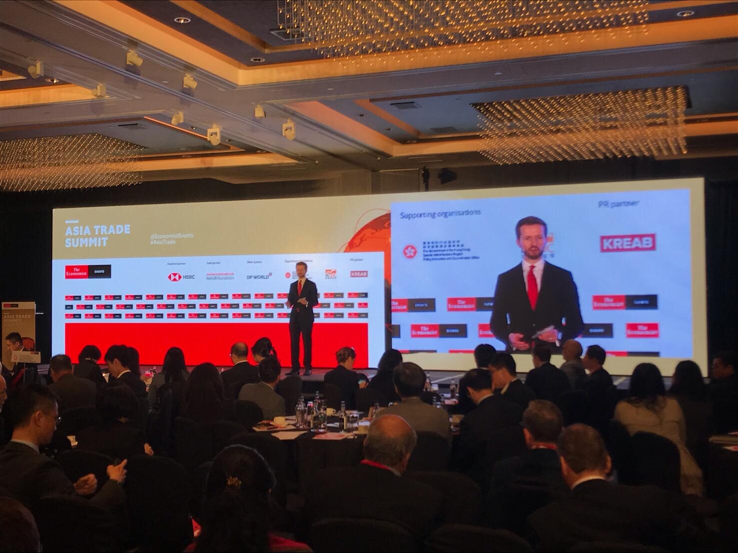   Chairing The Economist Event’s Asia Trade Summit in Hong Kong  