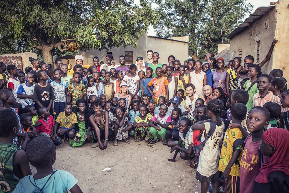 It's a wrap! The whole team and actors gathered for the final picture.