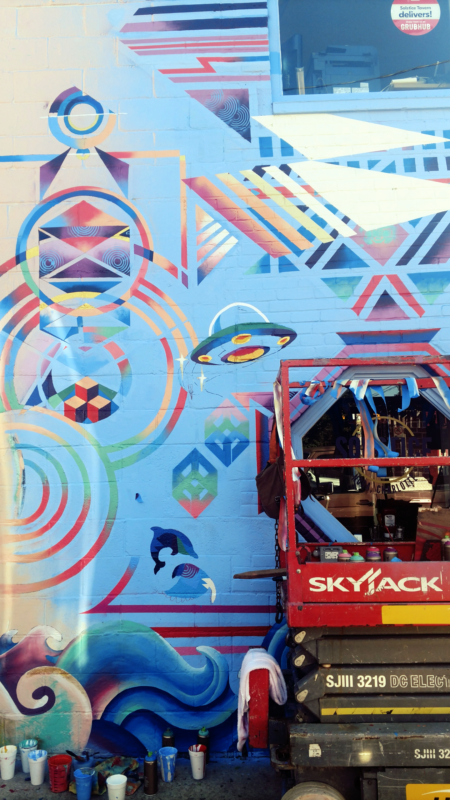 Solstice Mural - In Process