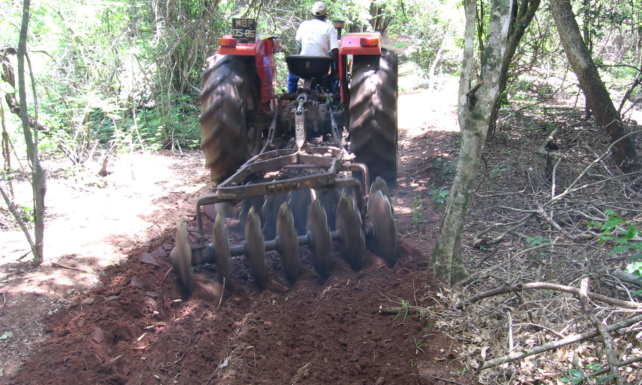 Or using a harrow 