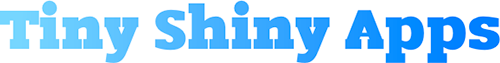The Tiny Shiny Apps logo
