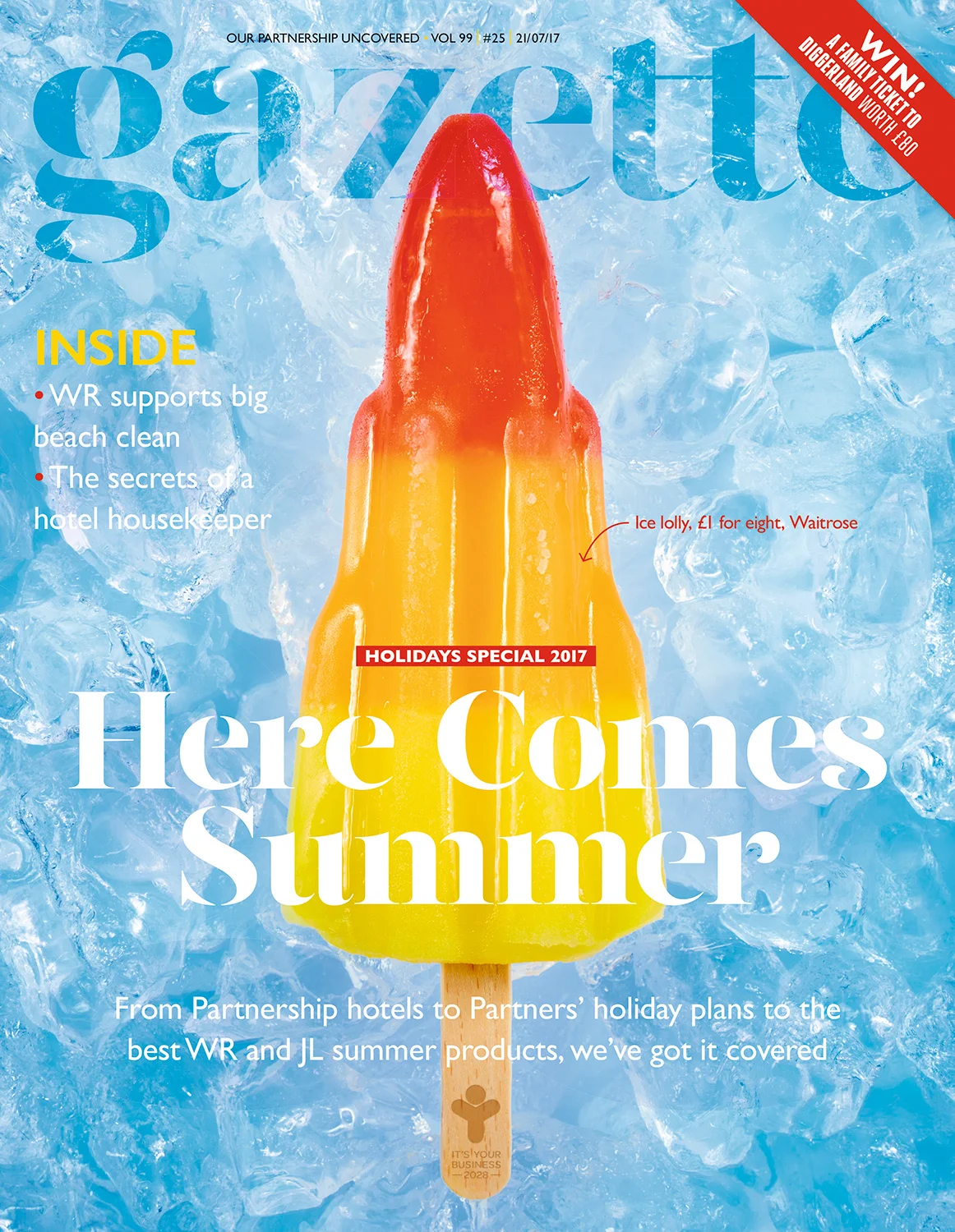 A Gazette magazine product photograph