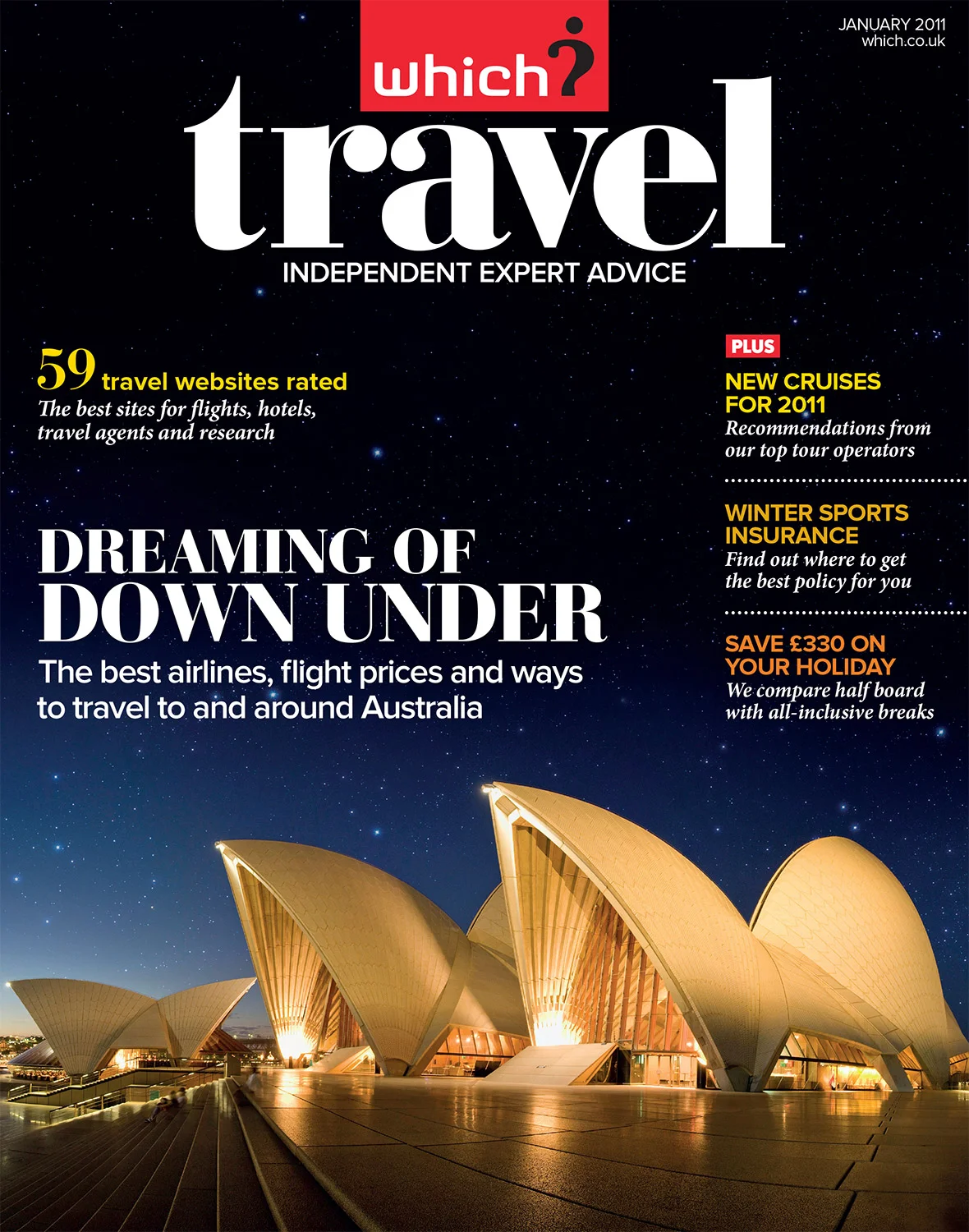 A Which? Travel magazine cover