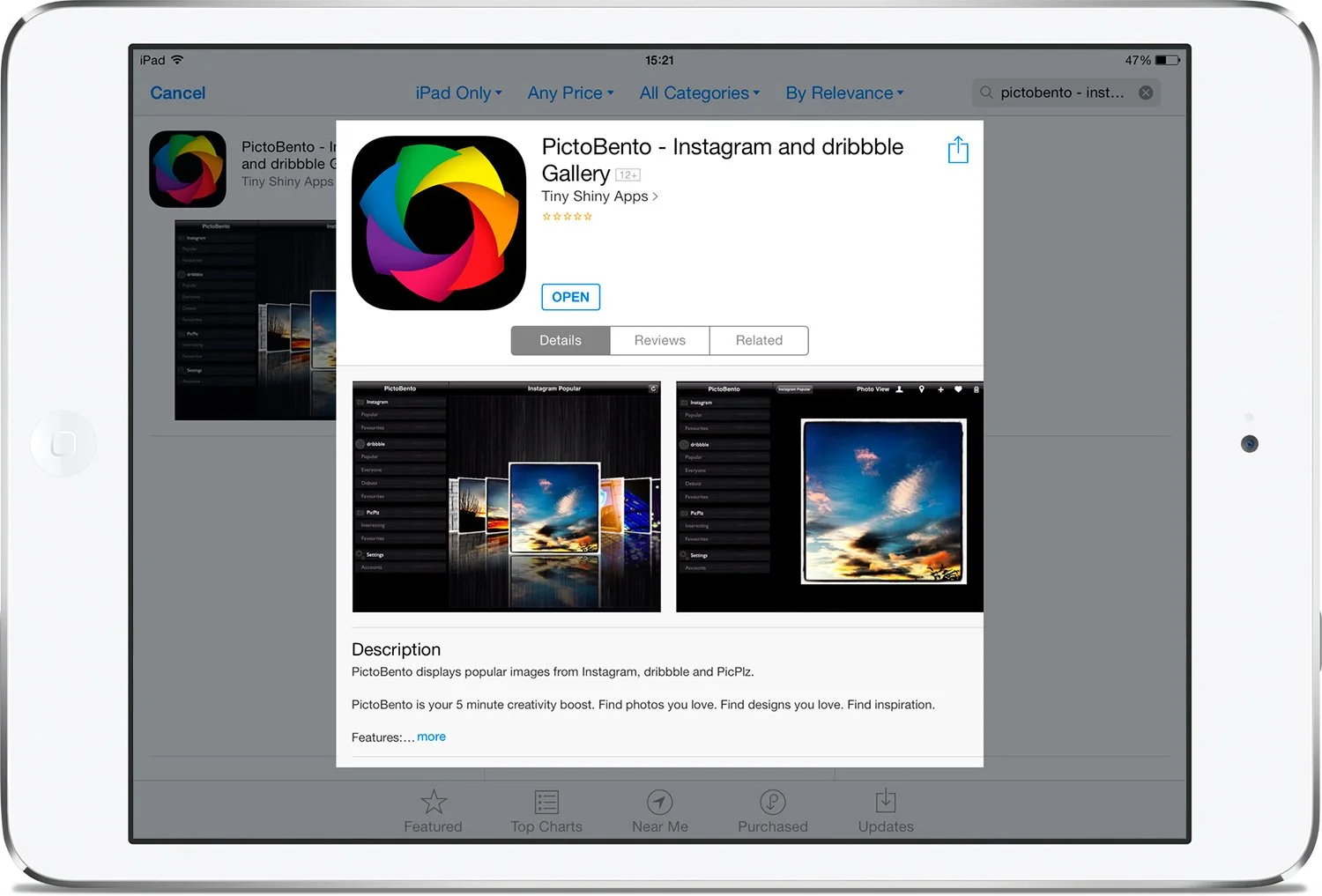 Pictobento app icon in App Store