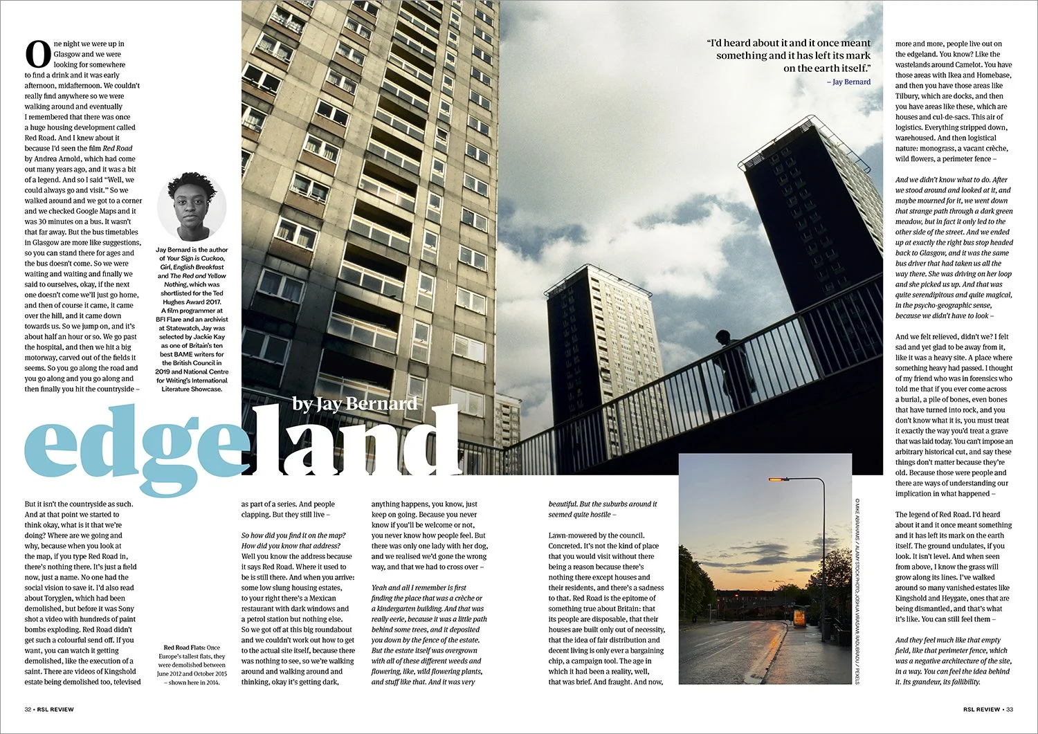 The Royal Society of Literature Review 2025, an editorial spread