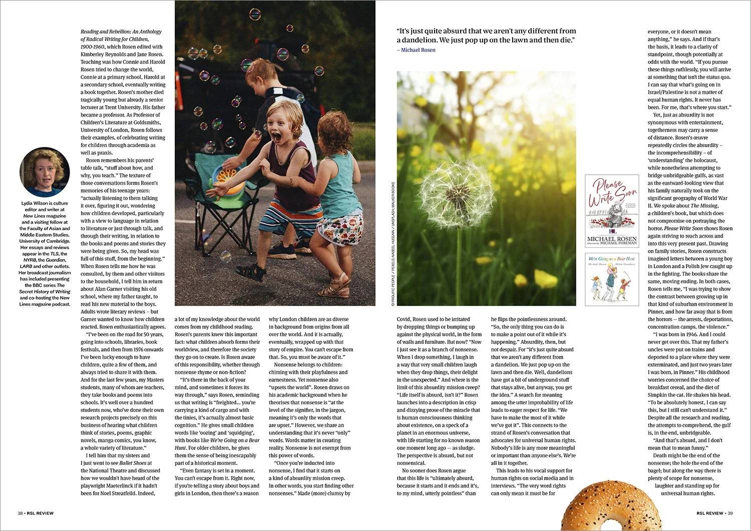 The Royal Society of Literature Review 2025, an editorial spread