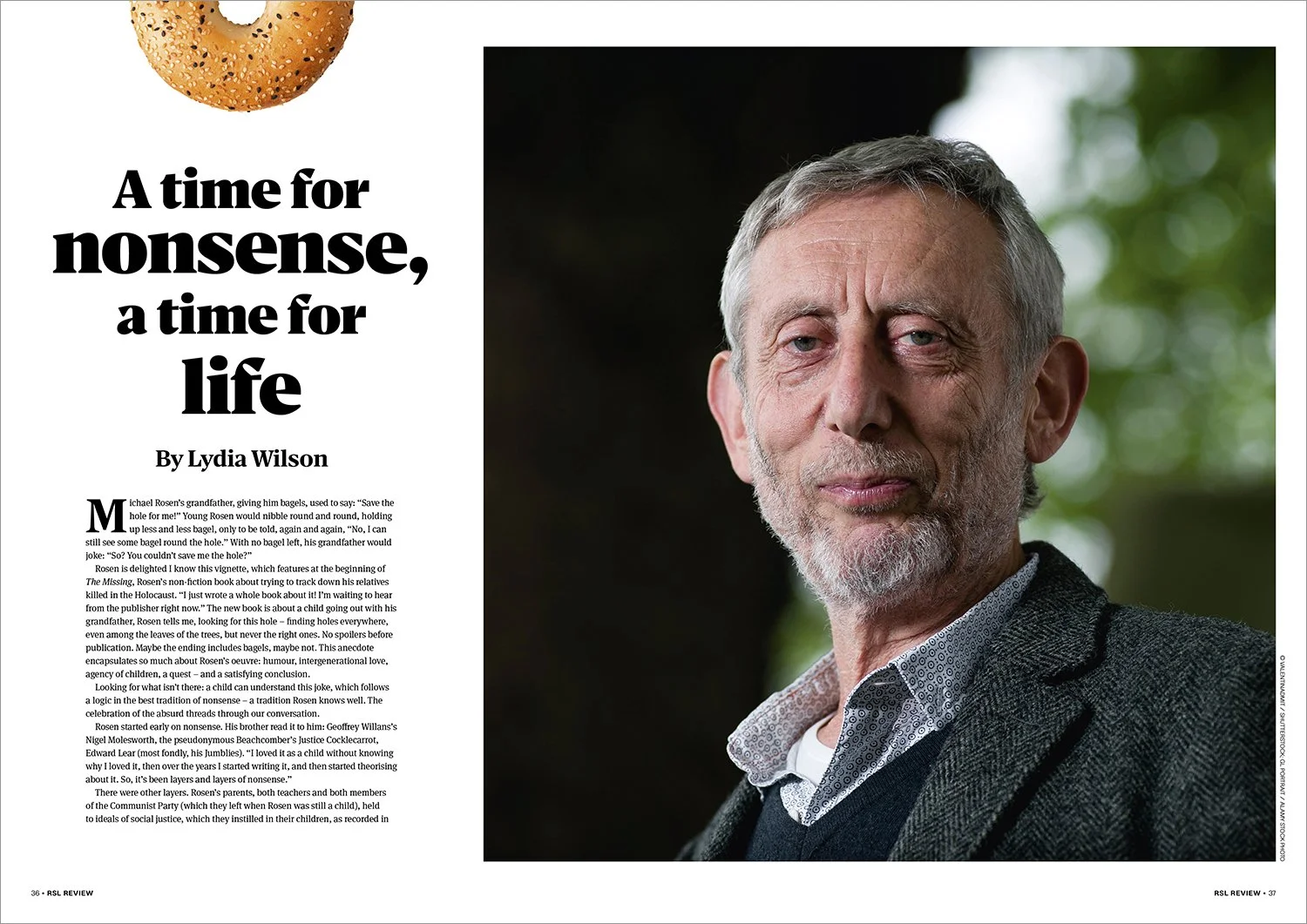 The Royal Society of Literature Review 2025, an editorial spread