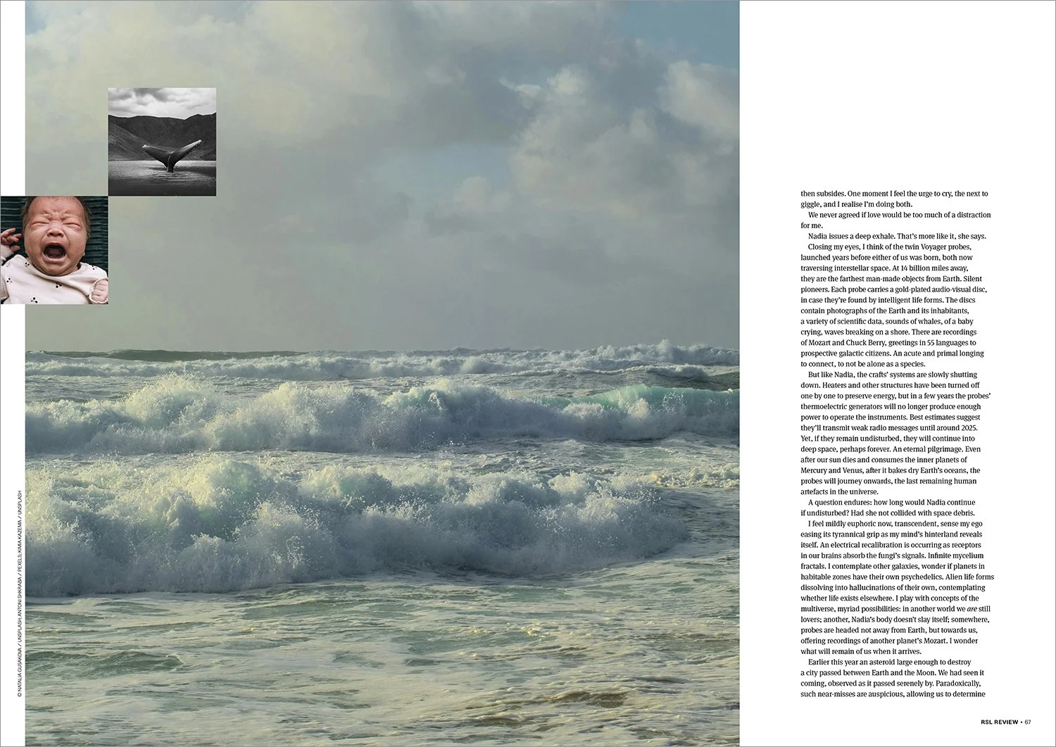 The Royal Society of Literature Review 2025, an editorial spread