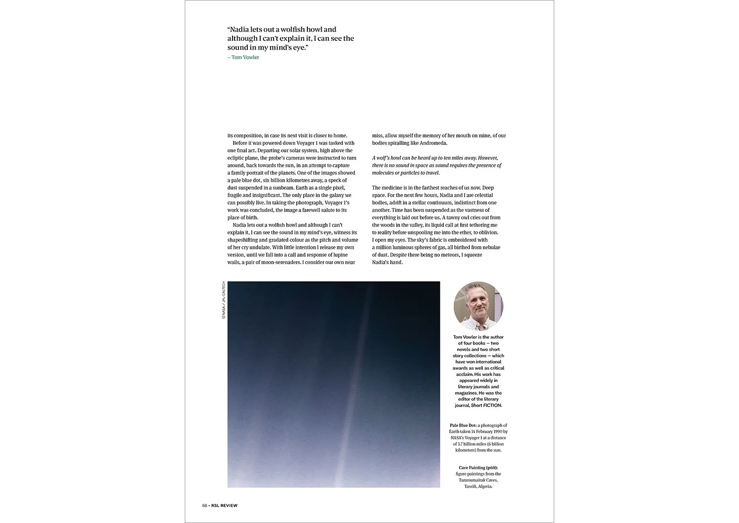 The Royal Society of Literature Review 2025, an editorial spread