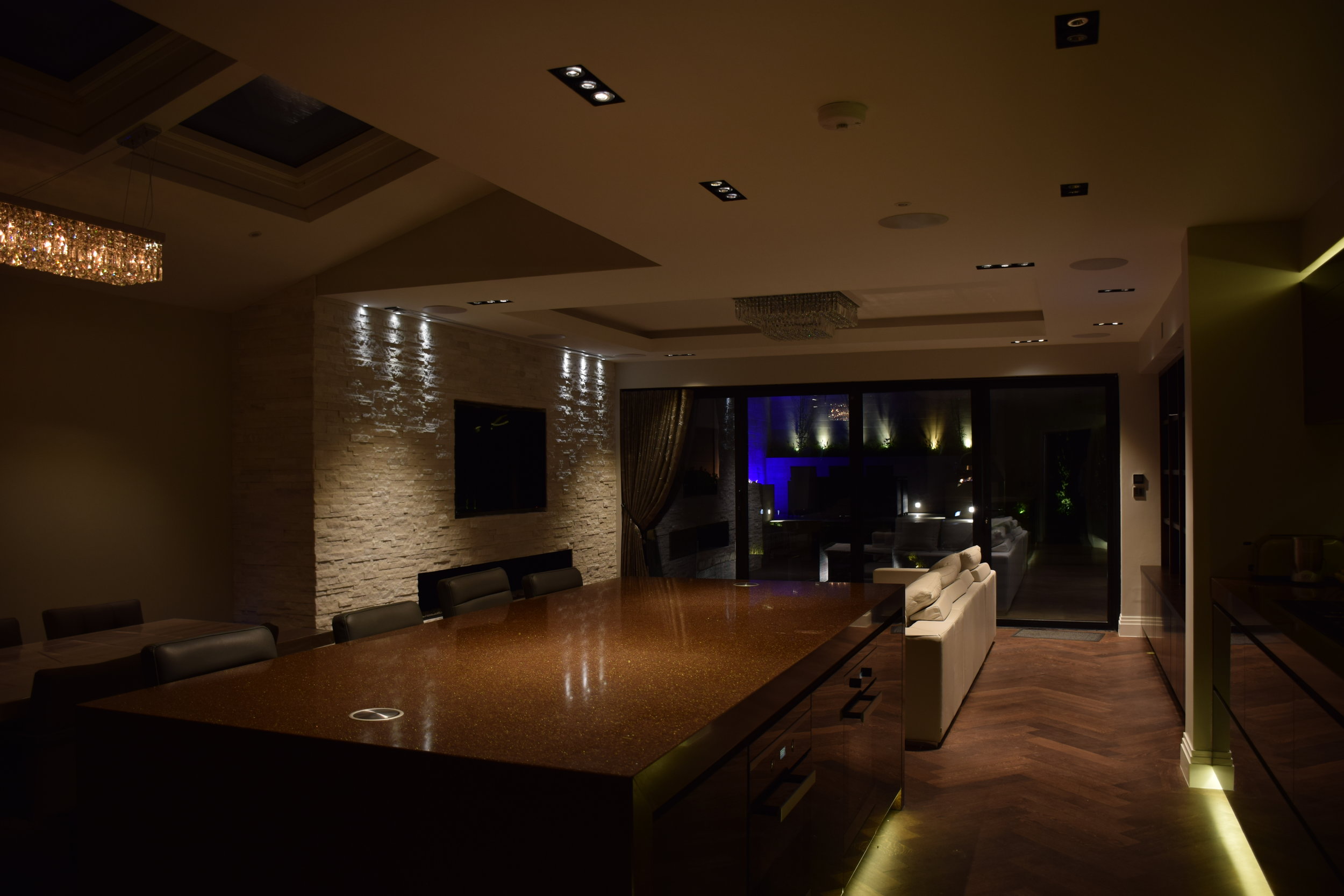 Automated Lighting - Late Evening