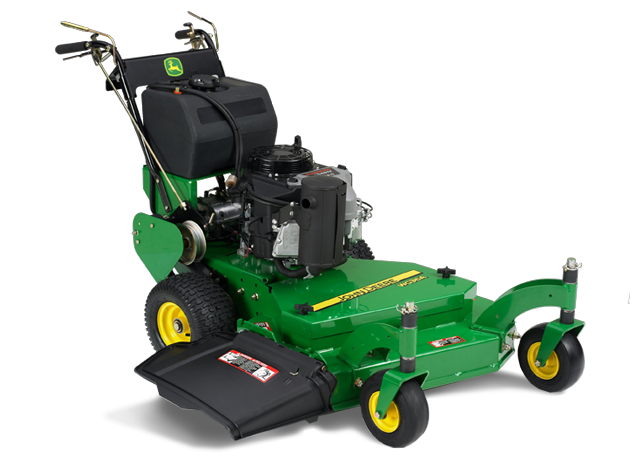 This is an example of a self-propelled walk-behind mower. If you don't see this in your lawn ask your care provider to use these.