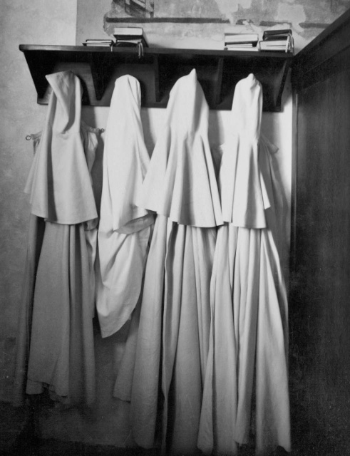 Original Image taken of Monks' Robes in Sant'Antimo Abbey, Italy