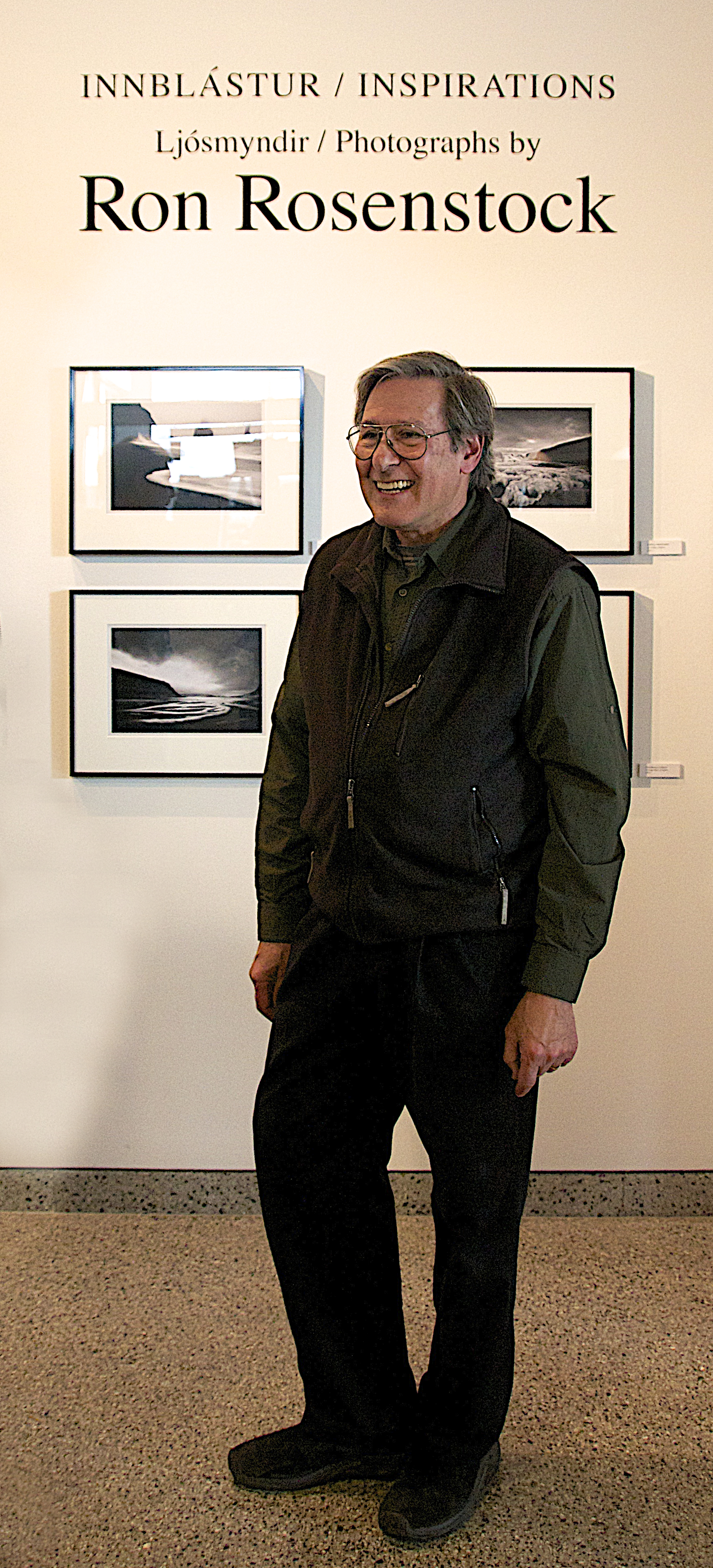 Ron at the opening of his solo exhibit at The National Museum of Iceland, 2014
