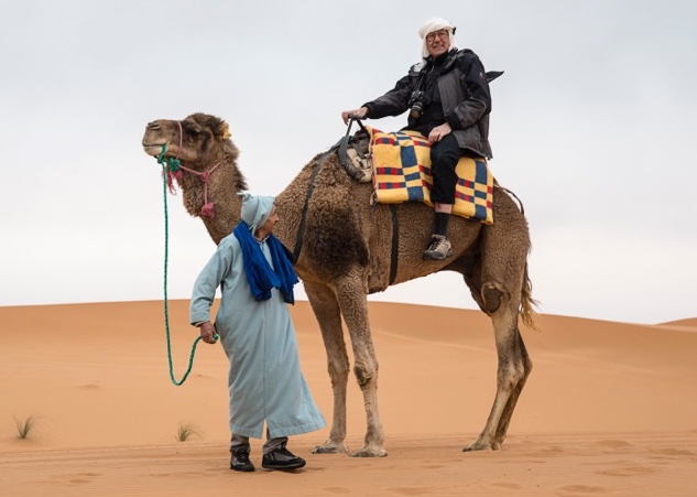Ron & his traditional transportation in Morocco.
