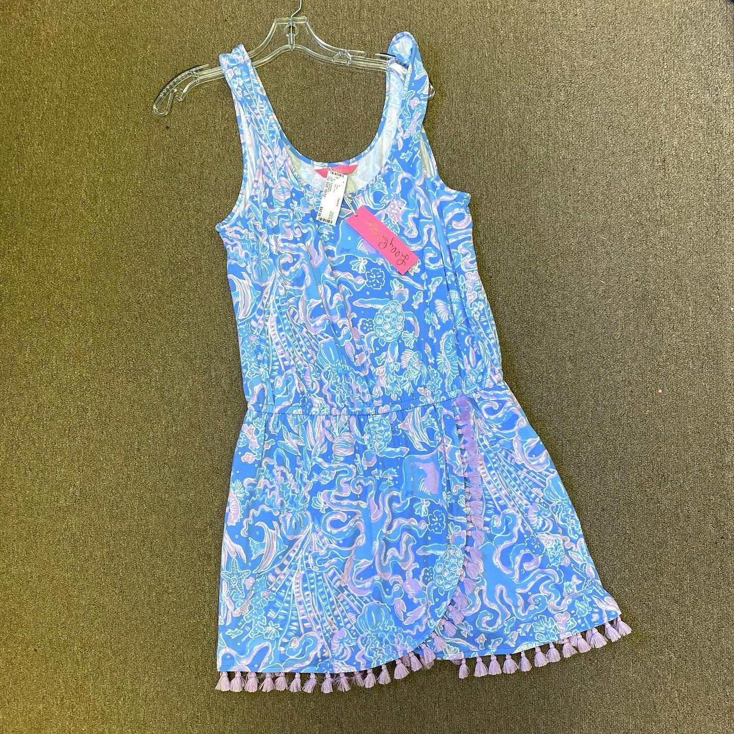 New with tags Lilly Pulitzer Dress with tassels and built in shorts, retail $138, size L (10/12), our price $47.95! 💙💙💙
