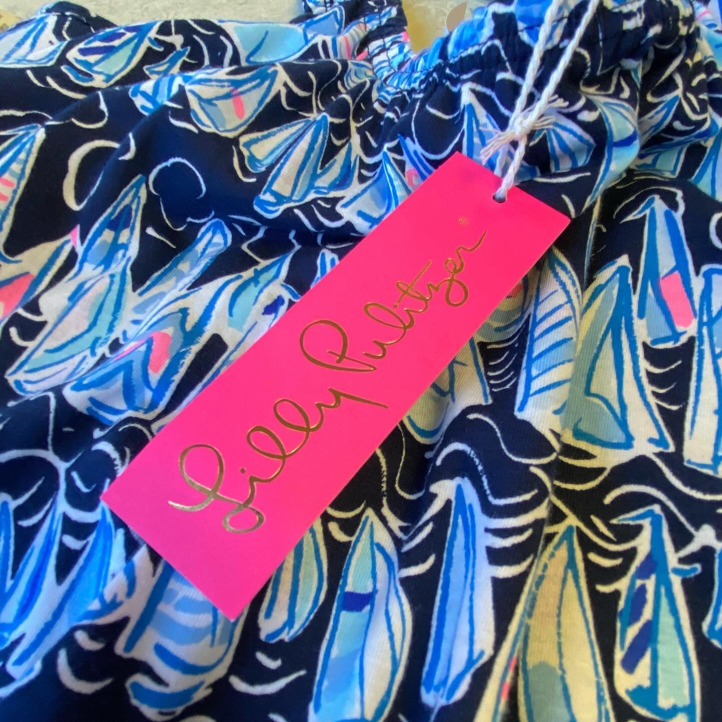 NWT Lilly Pulitzer Dress with built in shorts, retail $138, size 10/12, our price $47.95! 💙💖💙