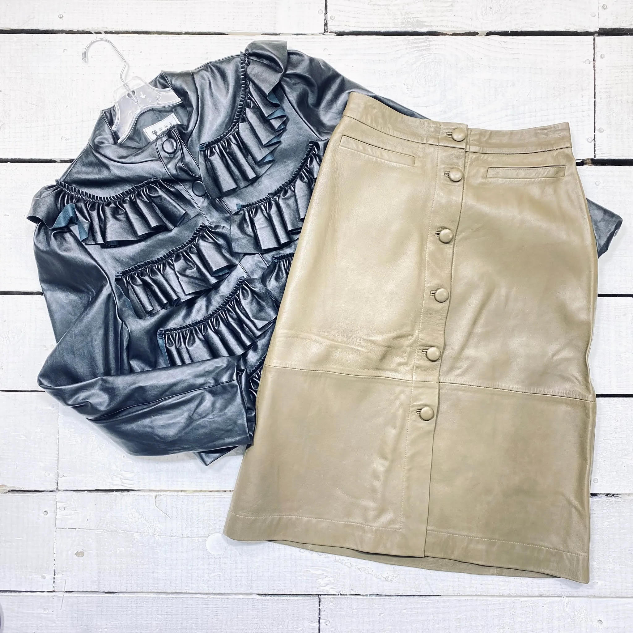 Jacket Size S, $34.95
Ted Baker Skirt Size 4, $42.95