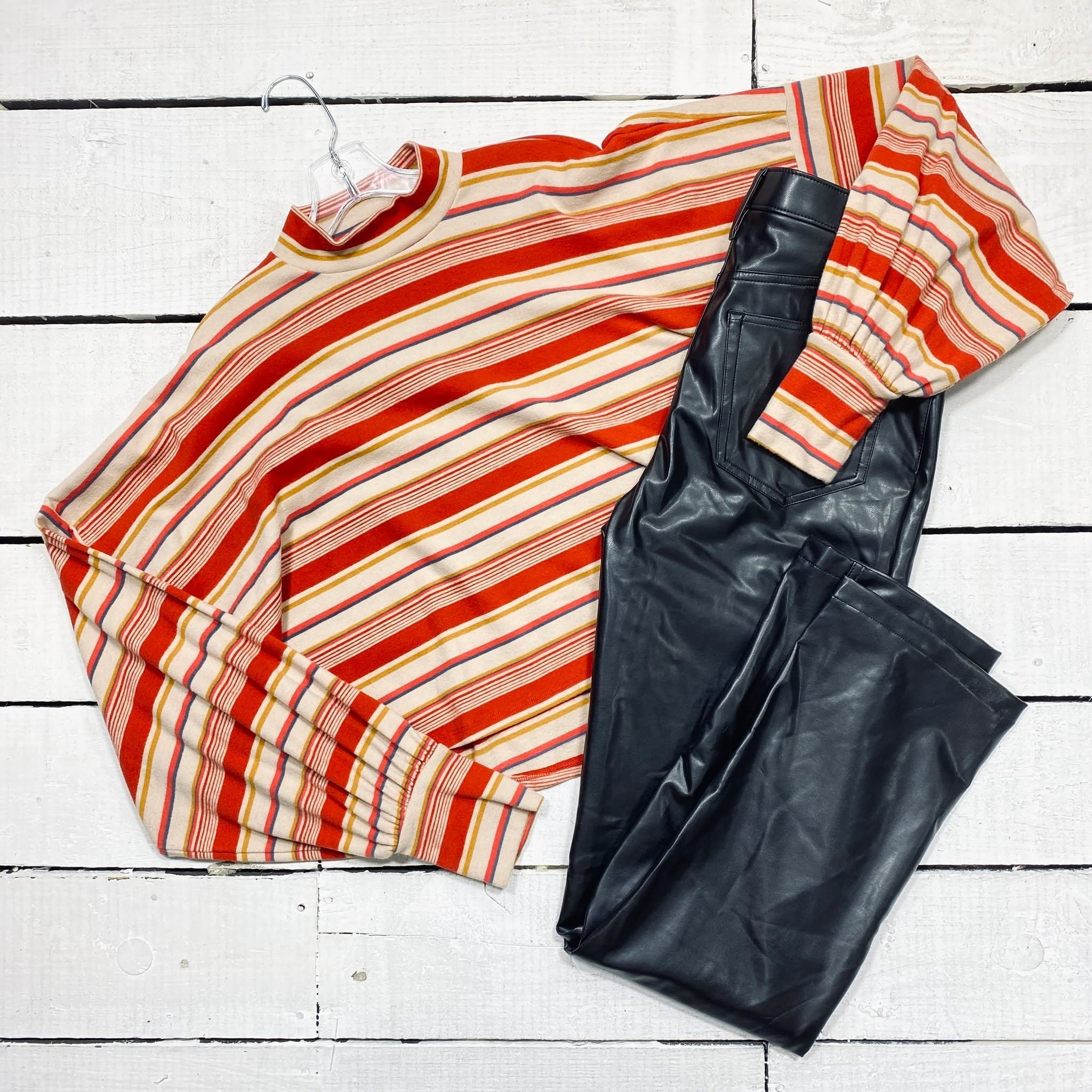 Free People Top Size S, $18.95
Abercrombie &amp; Fitch Pants Size 6, $24.95