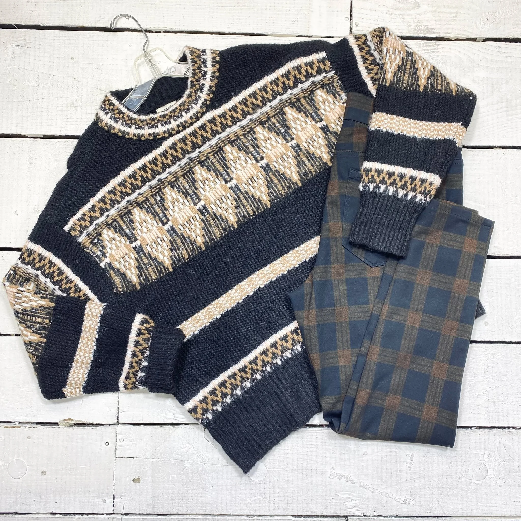 ANA Sweater Size L, $12.95
Nine West Pants Size 14, $14.95