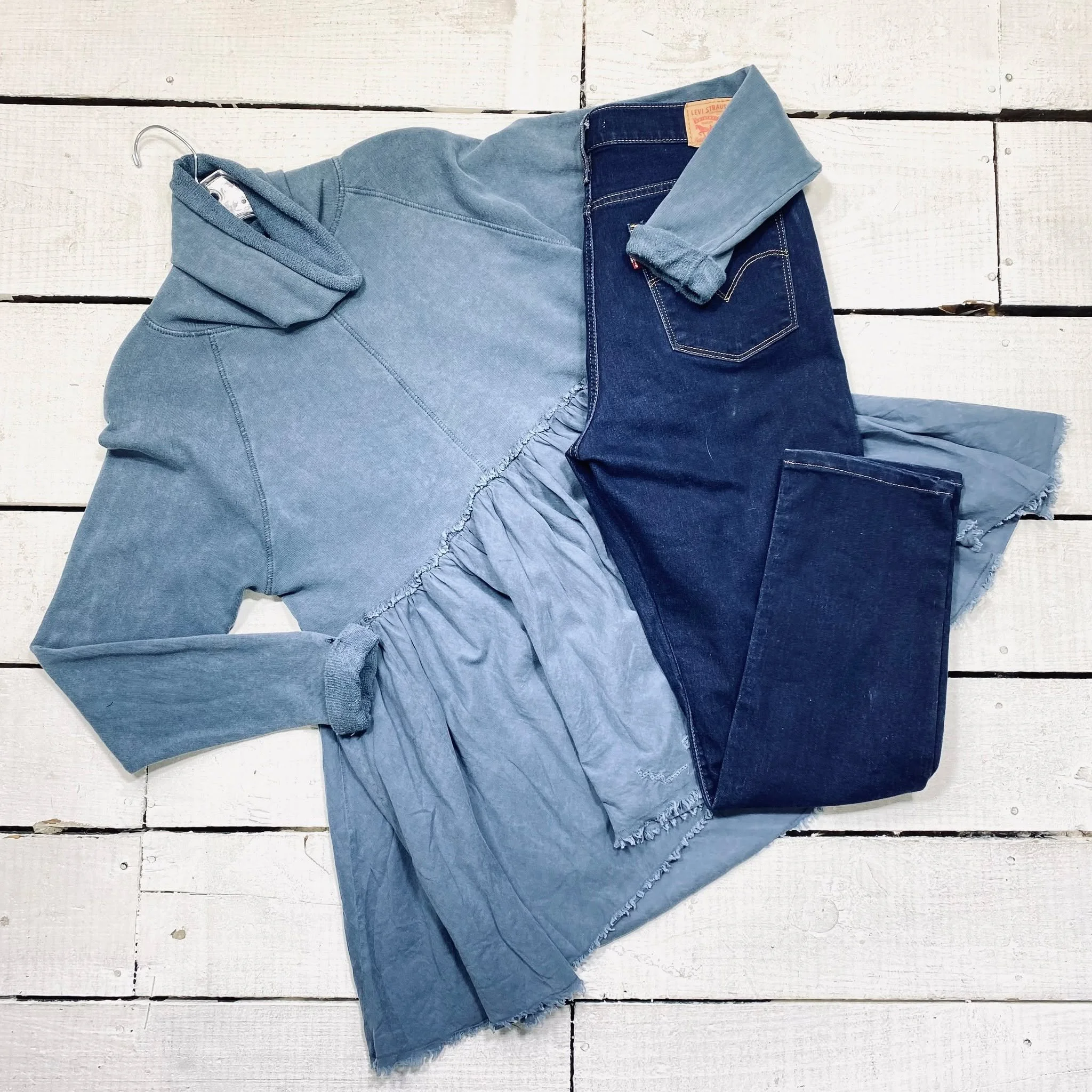 Free People Top Size S, $22.95
Levis Jeans Size 8, $15.95