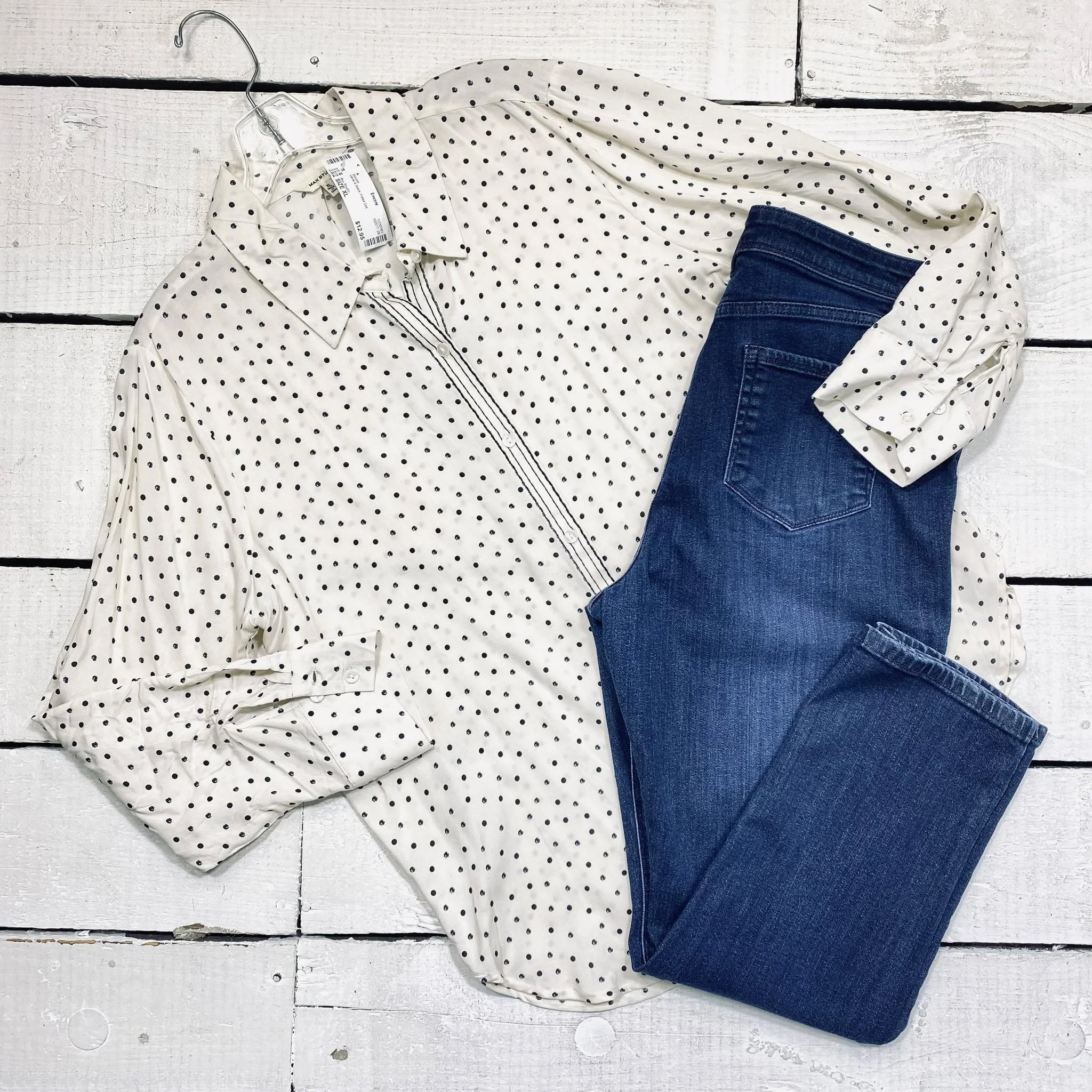 Max Studio Blouse Size XL, $12.95
J Jill Jeans Size 14, $12.95