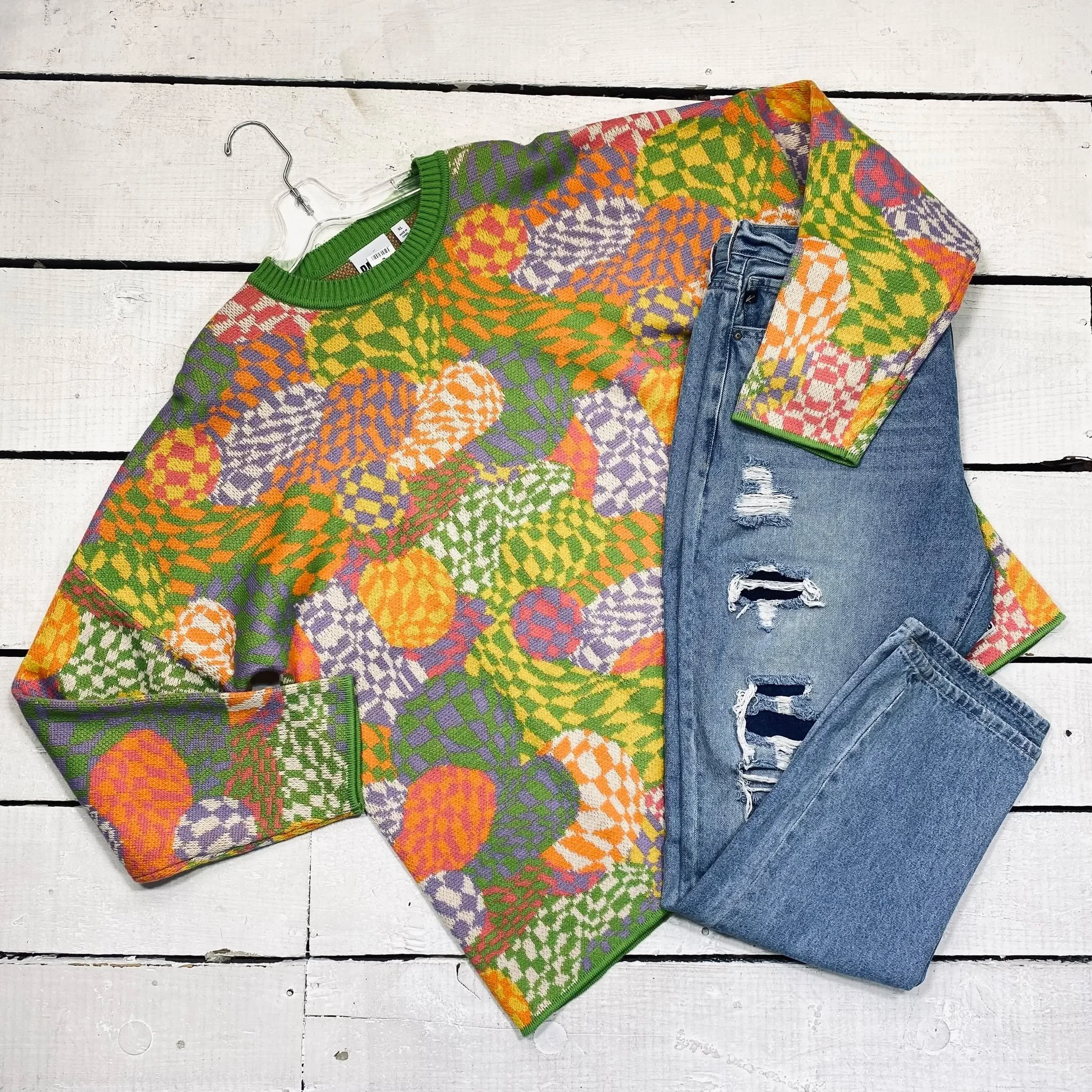 Ragged Sweater Size XL, $22.95
KanCan Jeans Size 15, $18.95