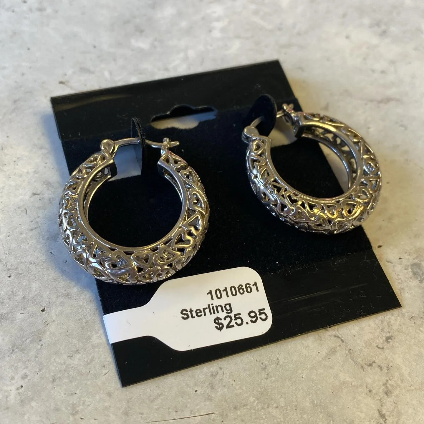 Sterling Earrings only $25.95!
