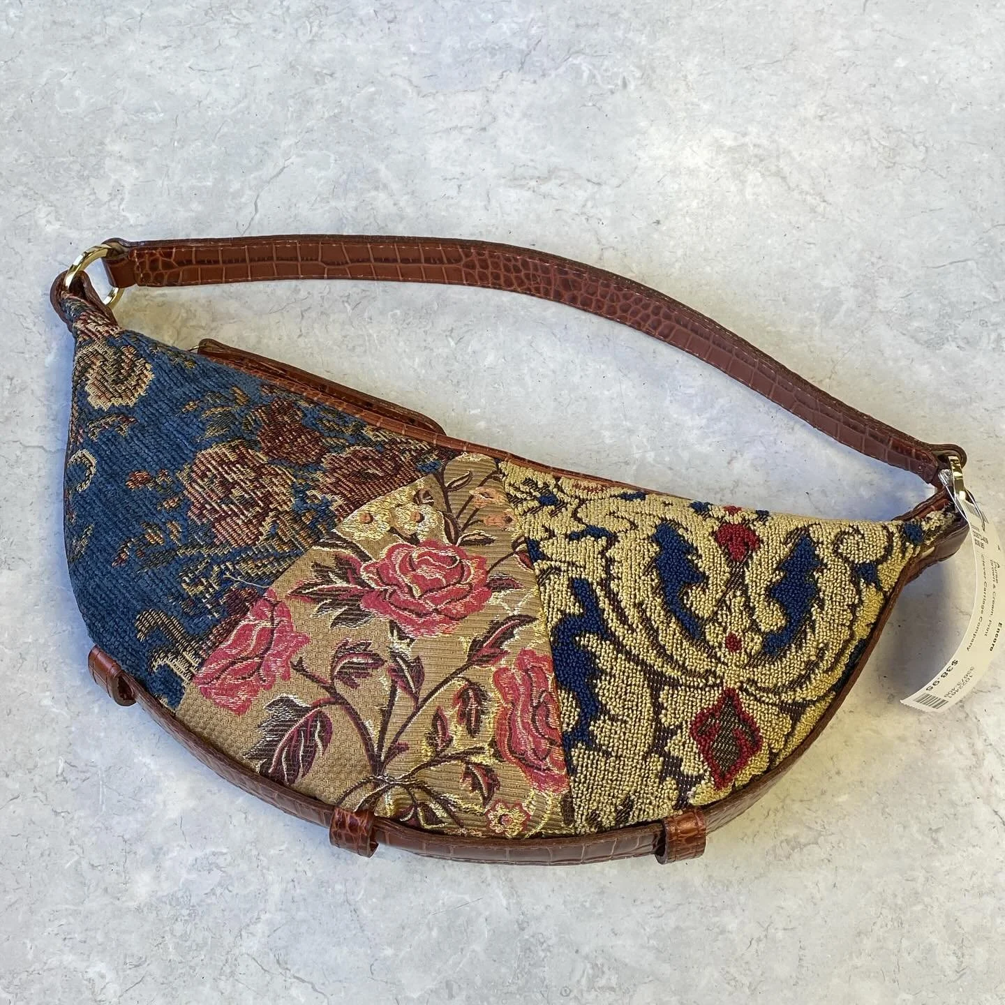 Clever Carriage Company tapestry half moon purse $38.95! 🤎
