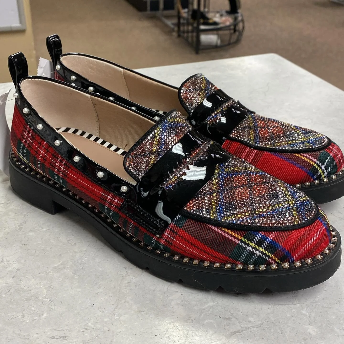 How fun are these Betsey Johnson Loafers!! 😍😍😍 size 8, $40.95!&hearts;️