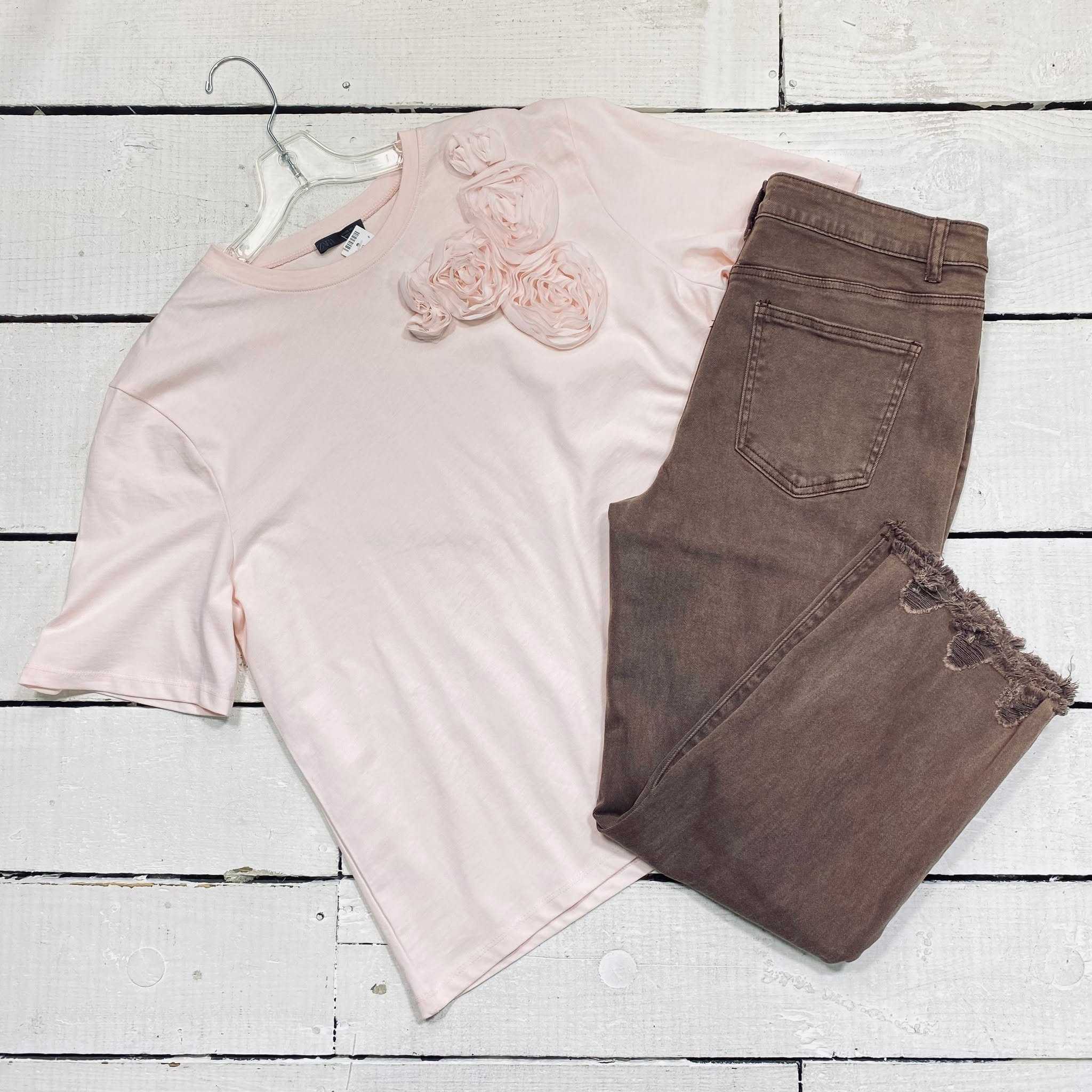 Zara Top Size XL, $14.95
Zenana Jeans Size 16, $14.95