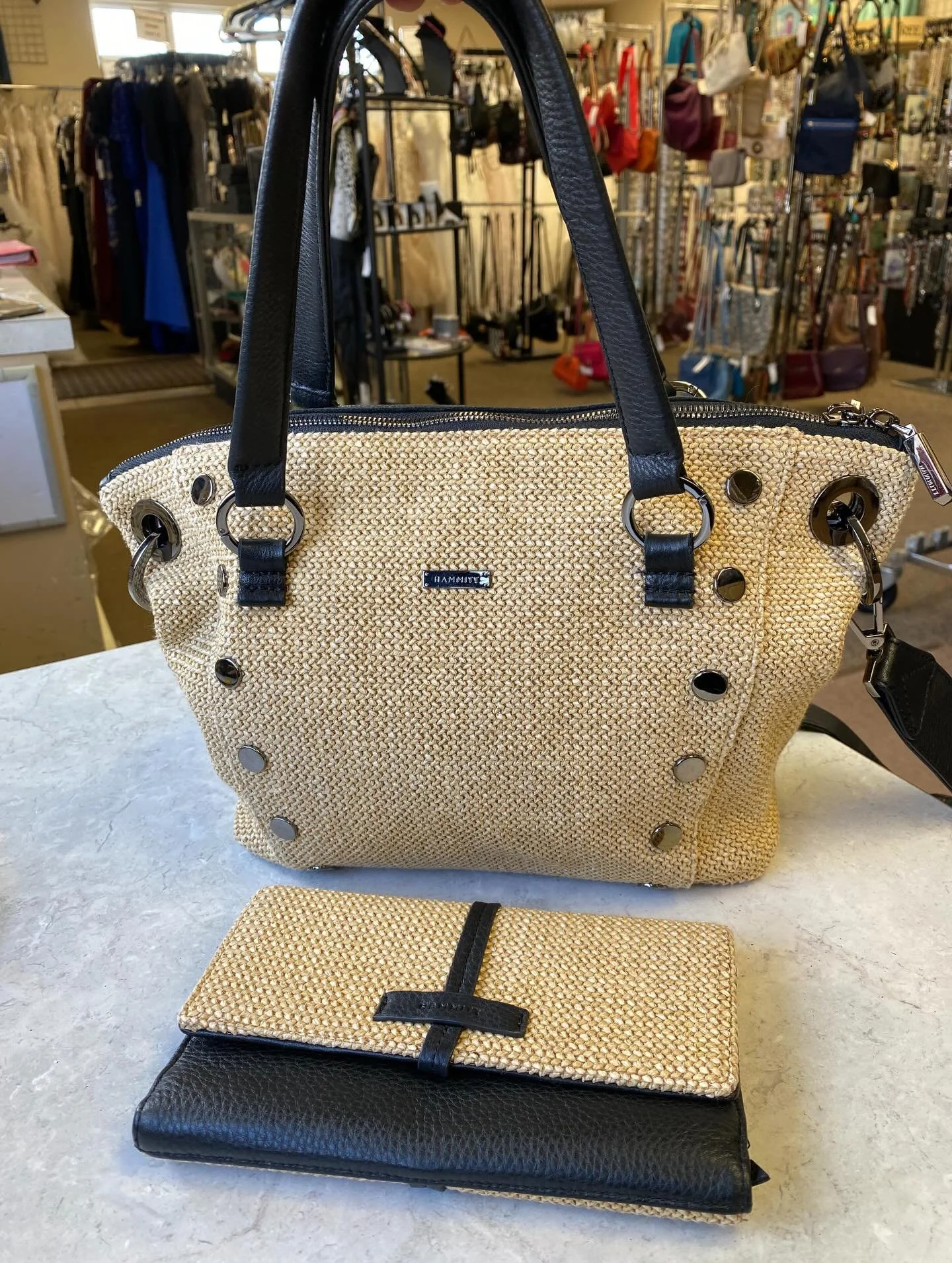 One of our Favorite brands!!! 🔥🔥🔥🔥 Purse $249.95 (retail $625!!). Wallet $125.95! 🖤🖤🖤