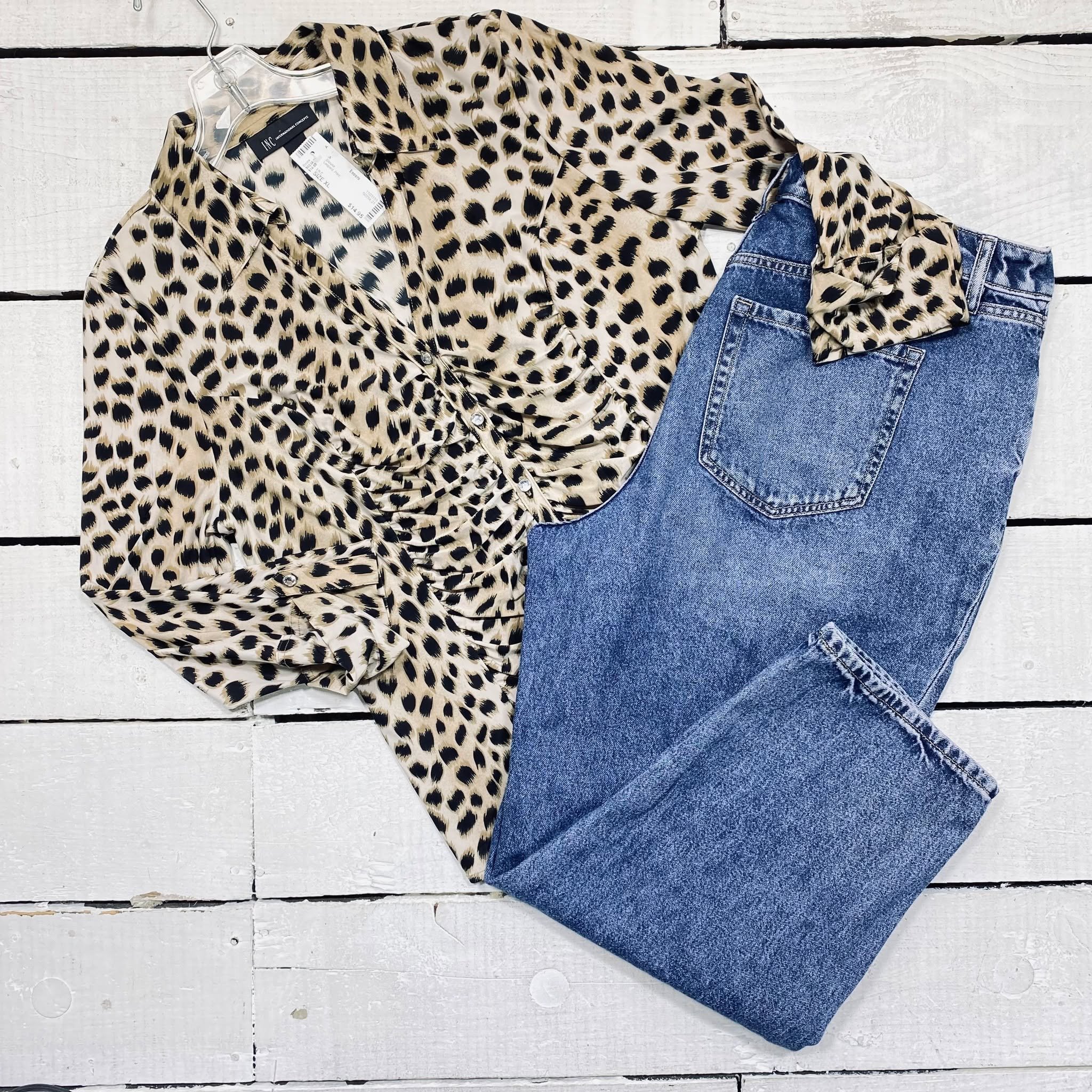 INC Blouse Size XL, $14.95
Lane Bryant Jeans Size 14, $15.95