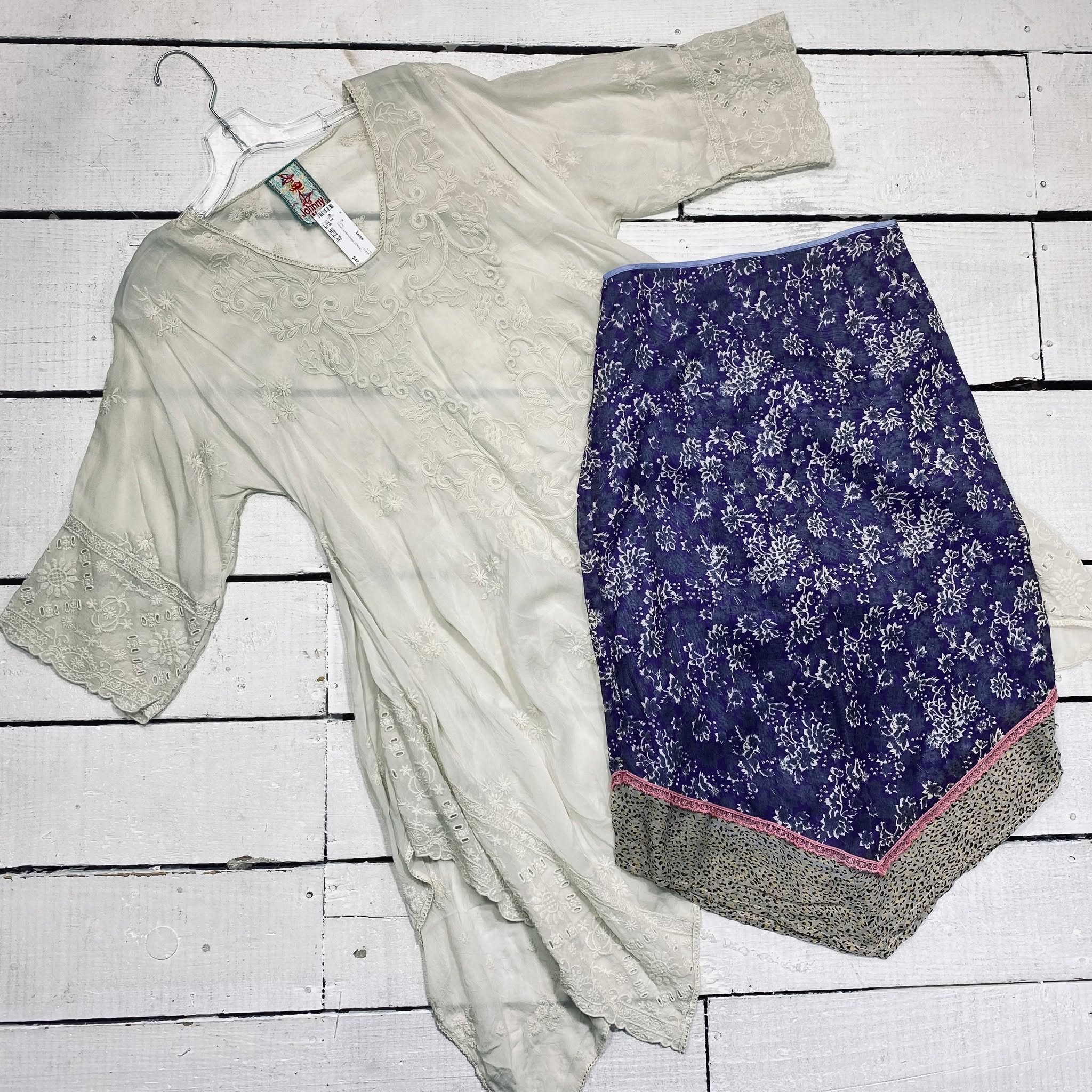 Johnny Was Tunic Size M, $47.95
Urban Outfitters Skirt Size 4/6, $15.95