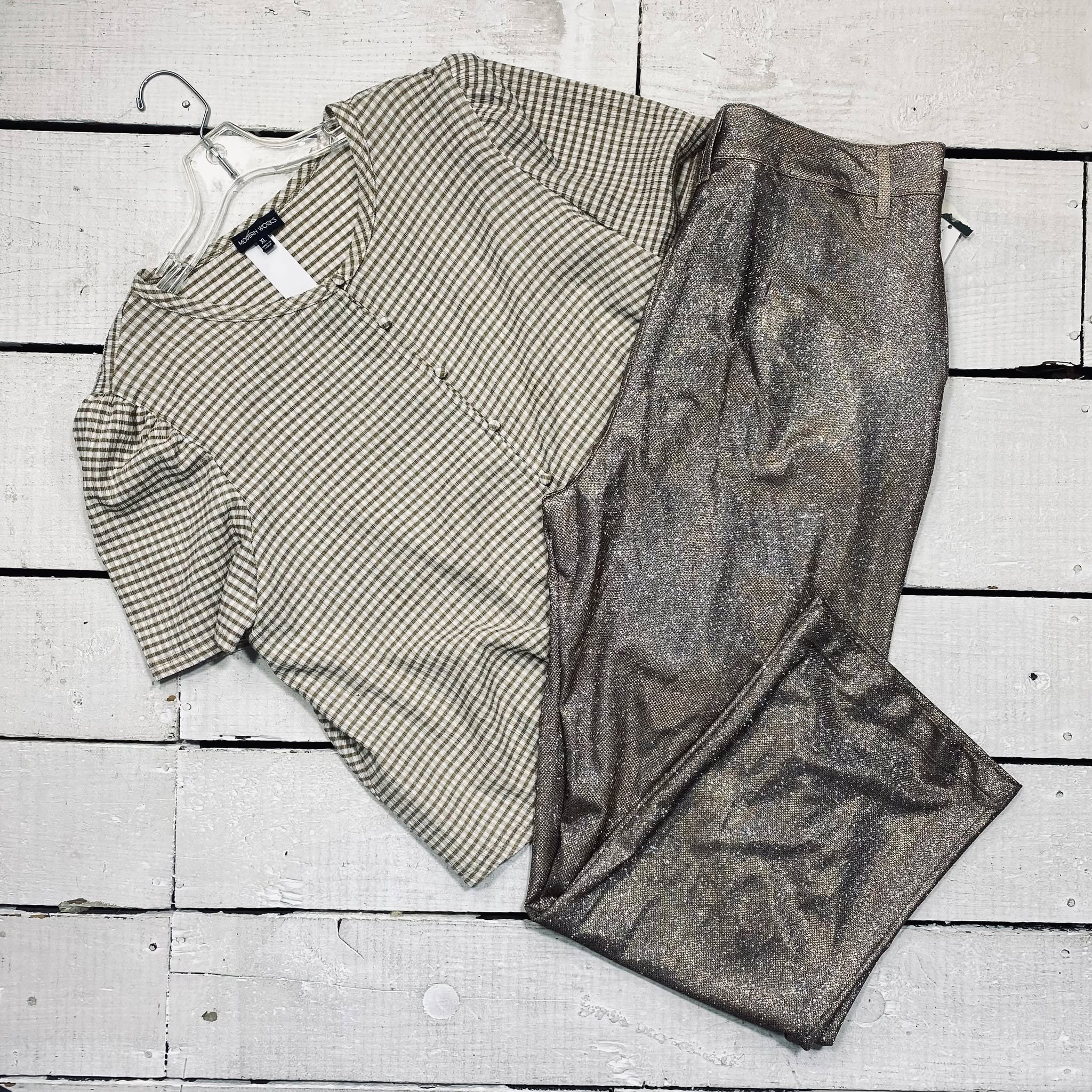 Top Size XL, $10.95
Wild Fable Pants Size 14, $10.95