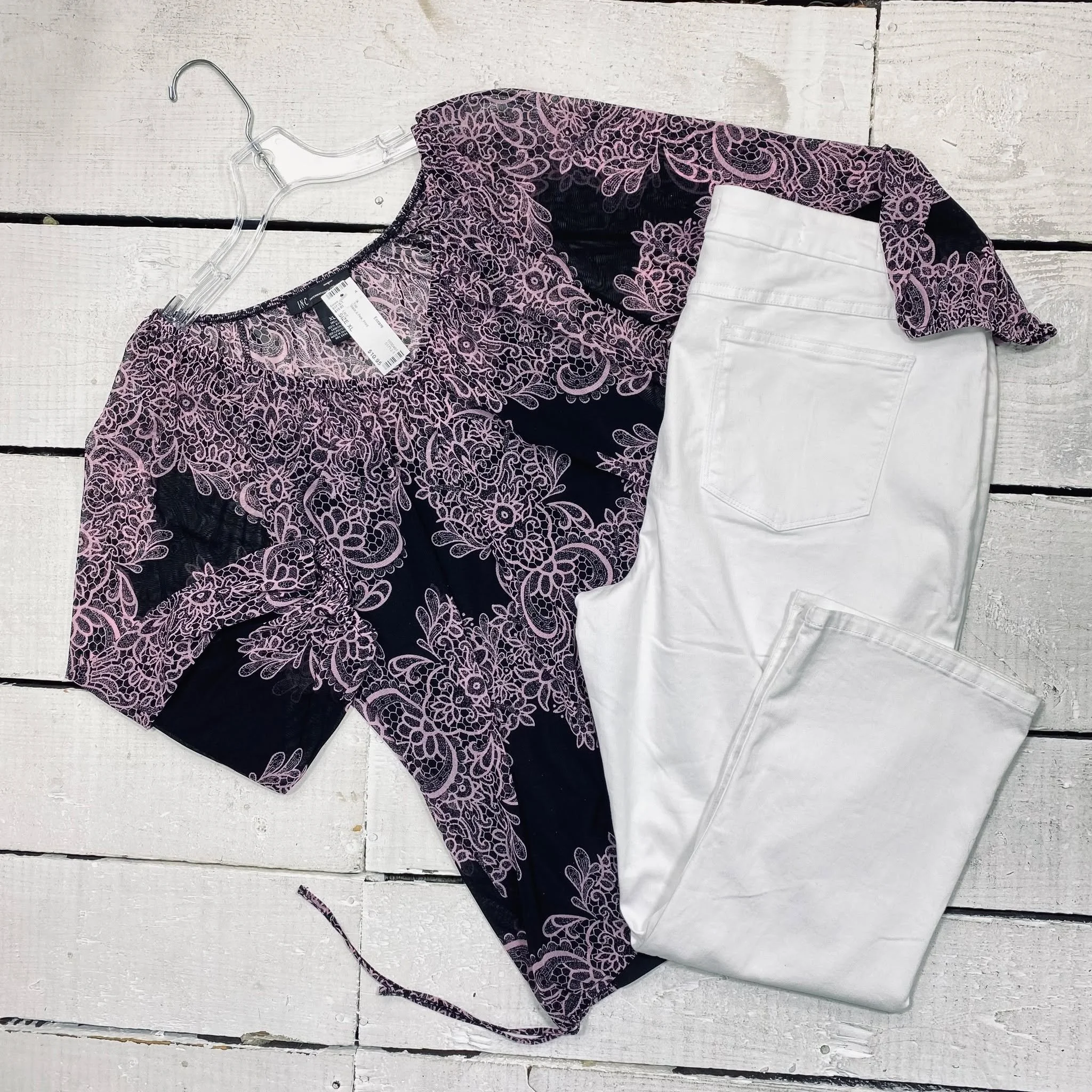 INC Top Size XL, $10.95
Tribal Pants Size 16, $14.95