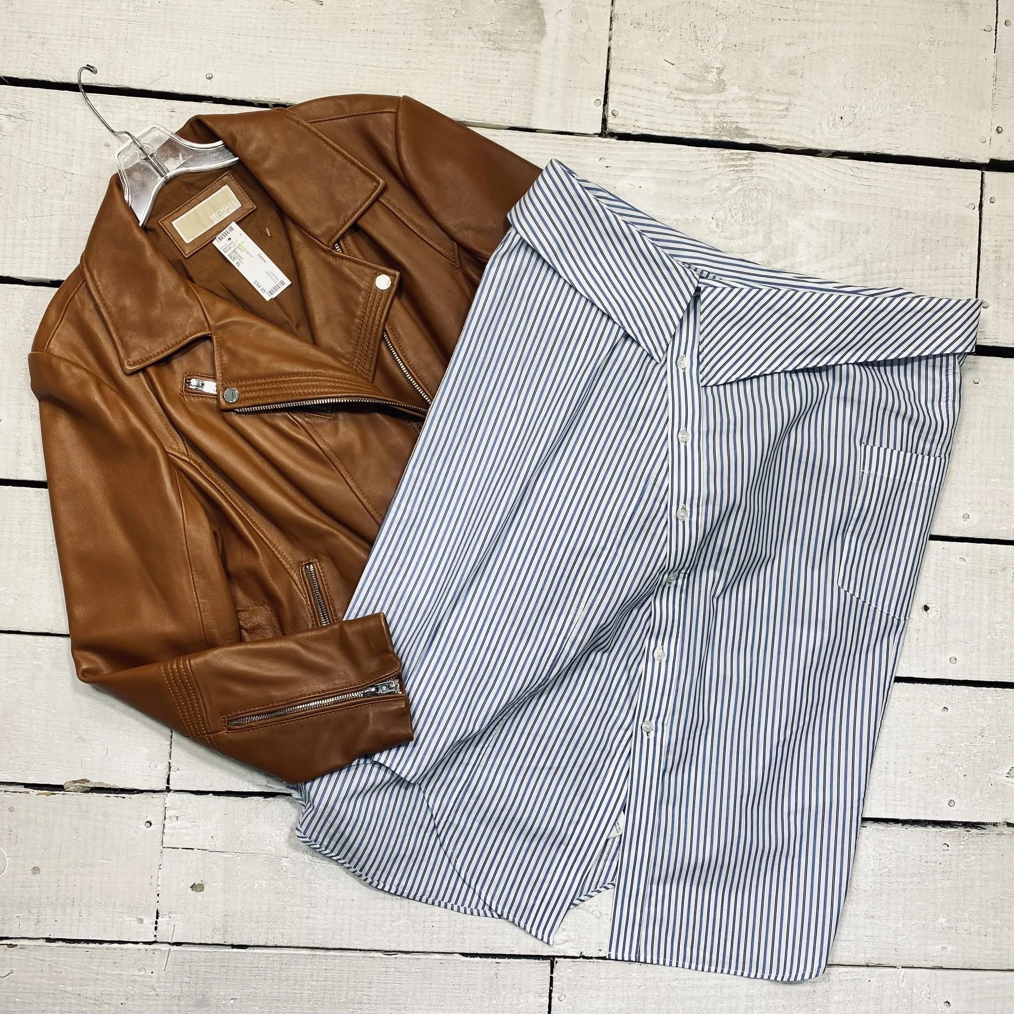 Michael Kors Spring Jacket Size XL, $94.95
Zara Skirt Size 16, $14.95