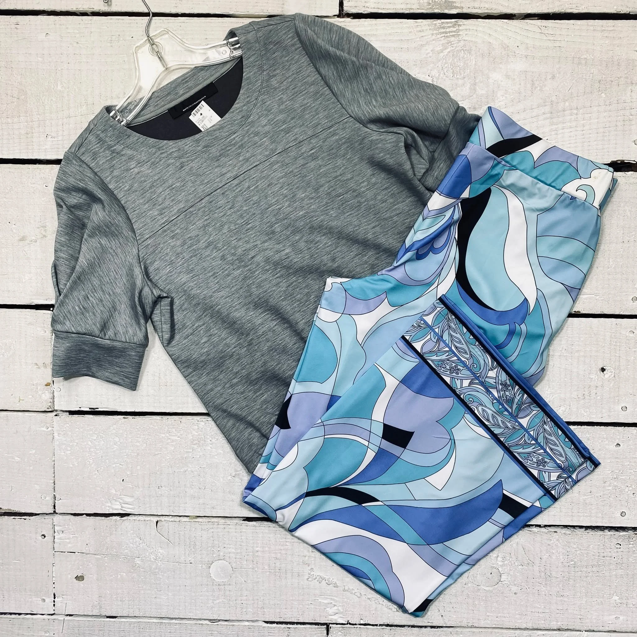 WHBM Top Size S, $12.95
Boston Proper Pants Size 10/12, $14.95